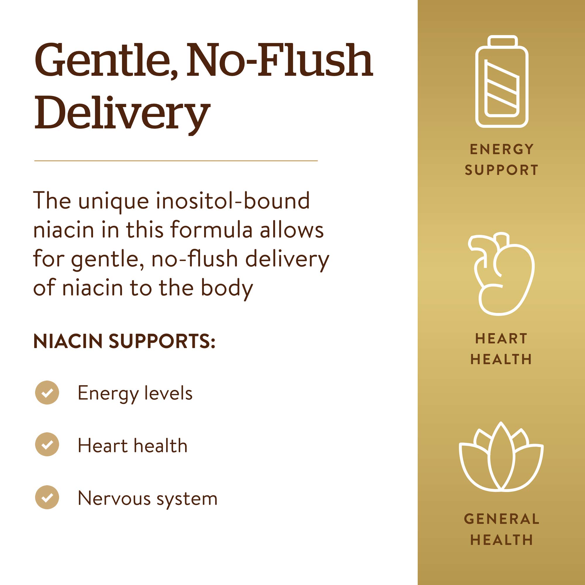 Foto 5 pulgar | Suplemento De Niacina Solgar No-flush 500 Mg 250 Cápsulas - Venta Internacional.