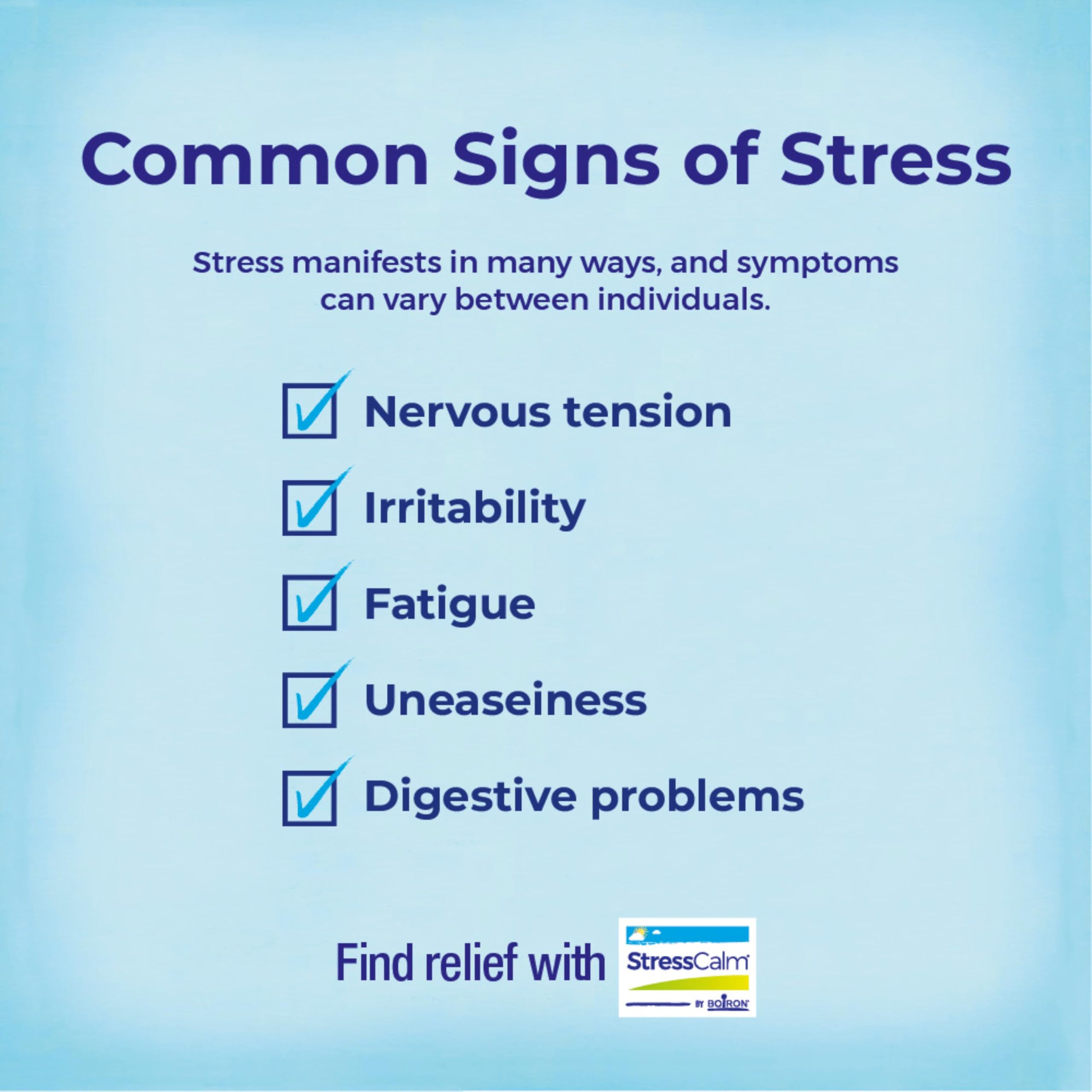 Foto 5 pulgar | Stress Relief Boiron Stresscalm 60 Tabletas Para Adultos Y Niños - Venta Internacional.