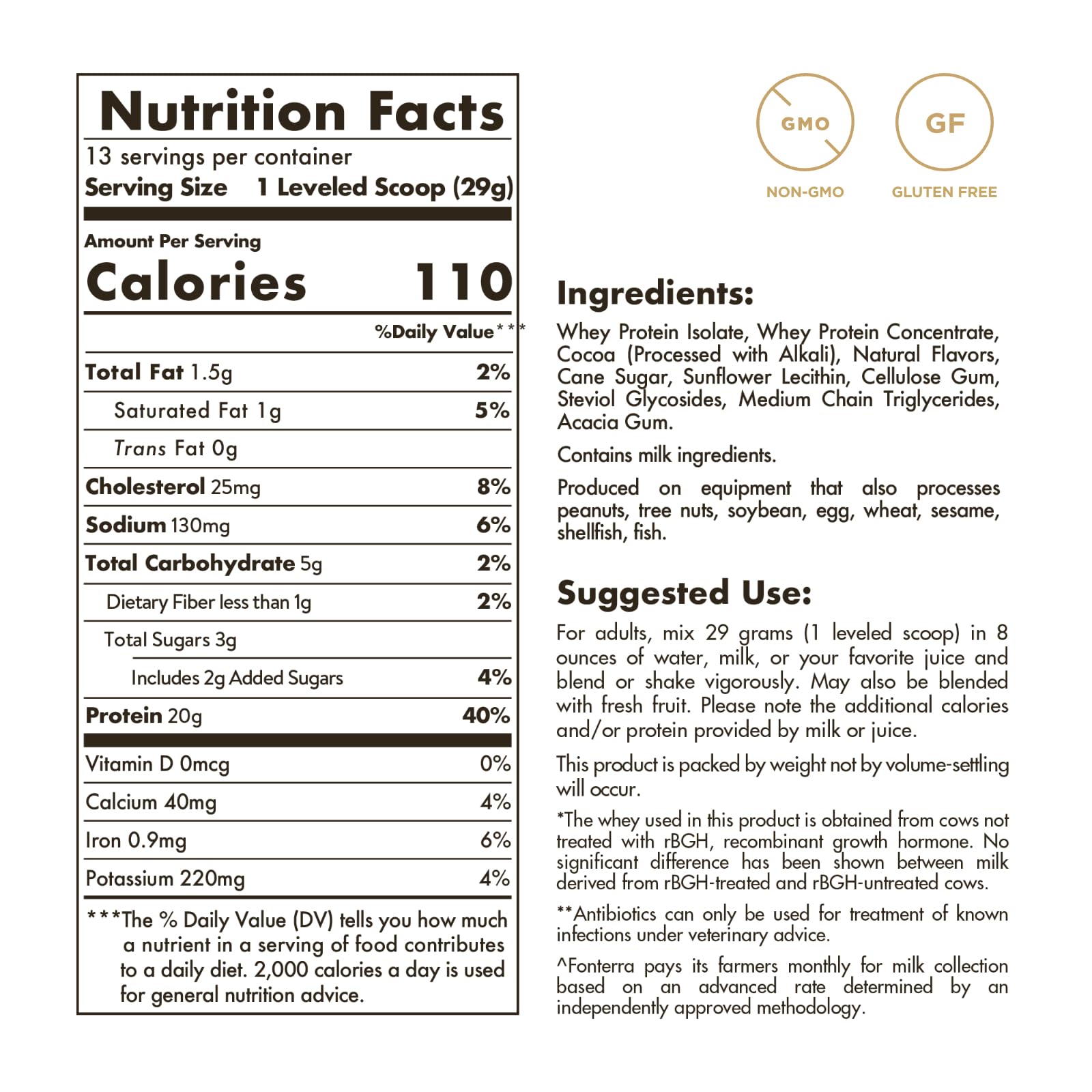 Foto 2 | Proteína En Polvo Solgar Grass Fed Whey To Go Chocolate 390 Ml - Venta Internacional.