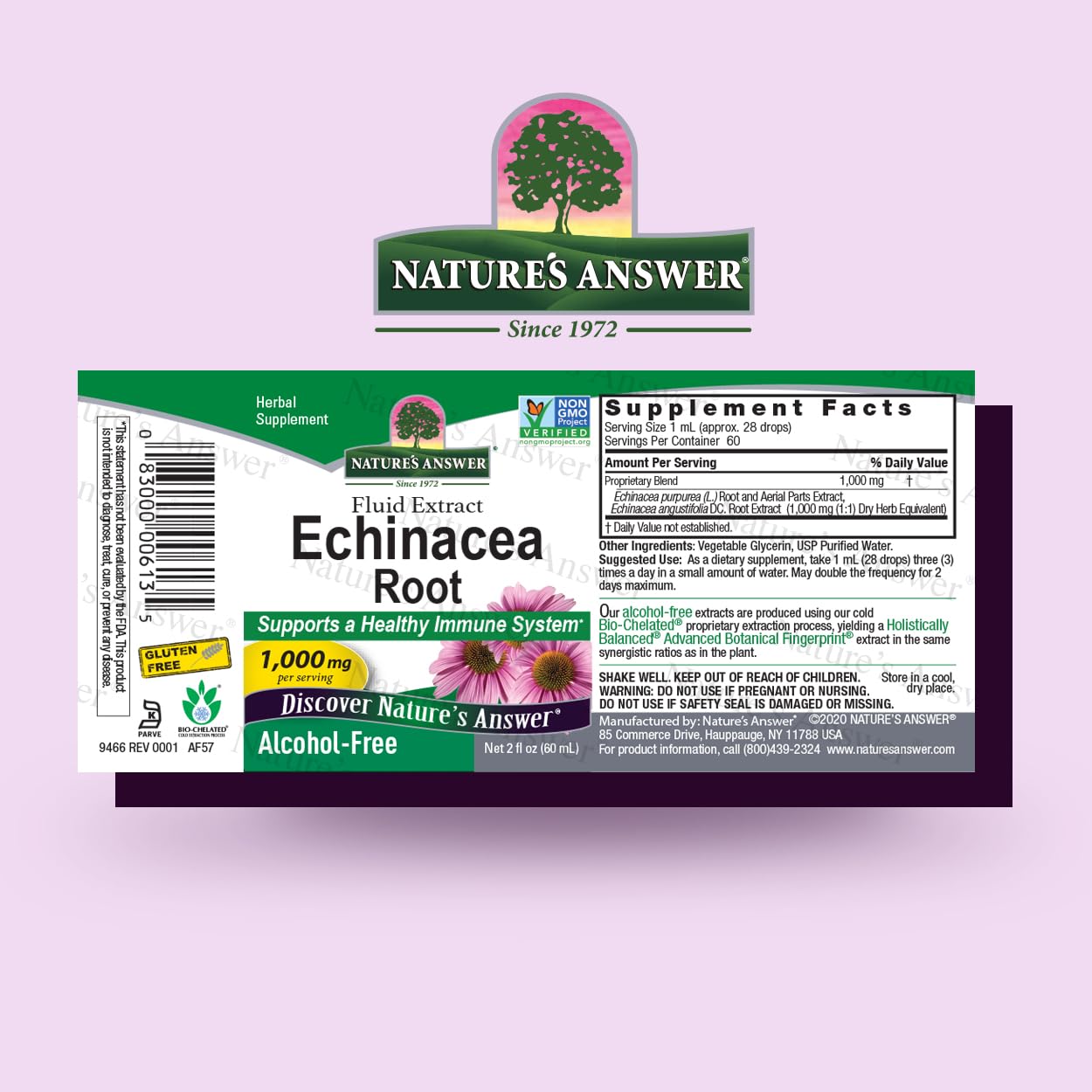 Foto 3 pulgar | Suplemento De Extracto De Equinácea De Nature's Answer, 60 Ml - Venta Internacional.