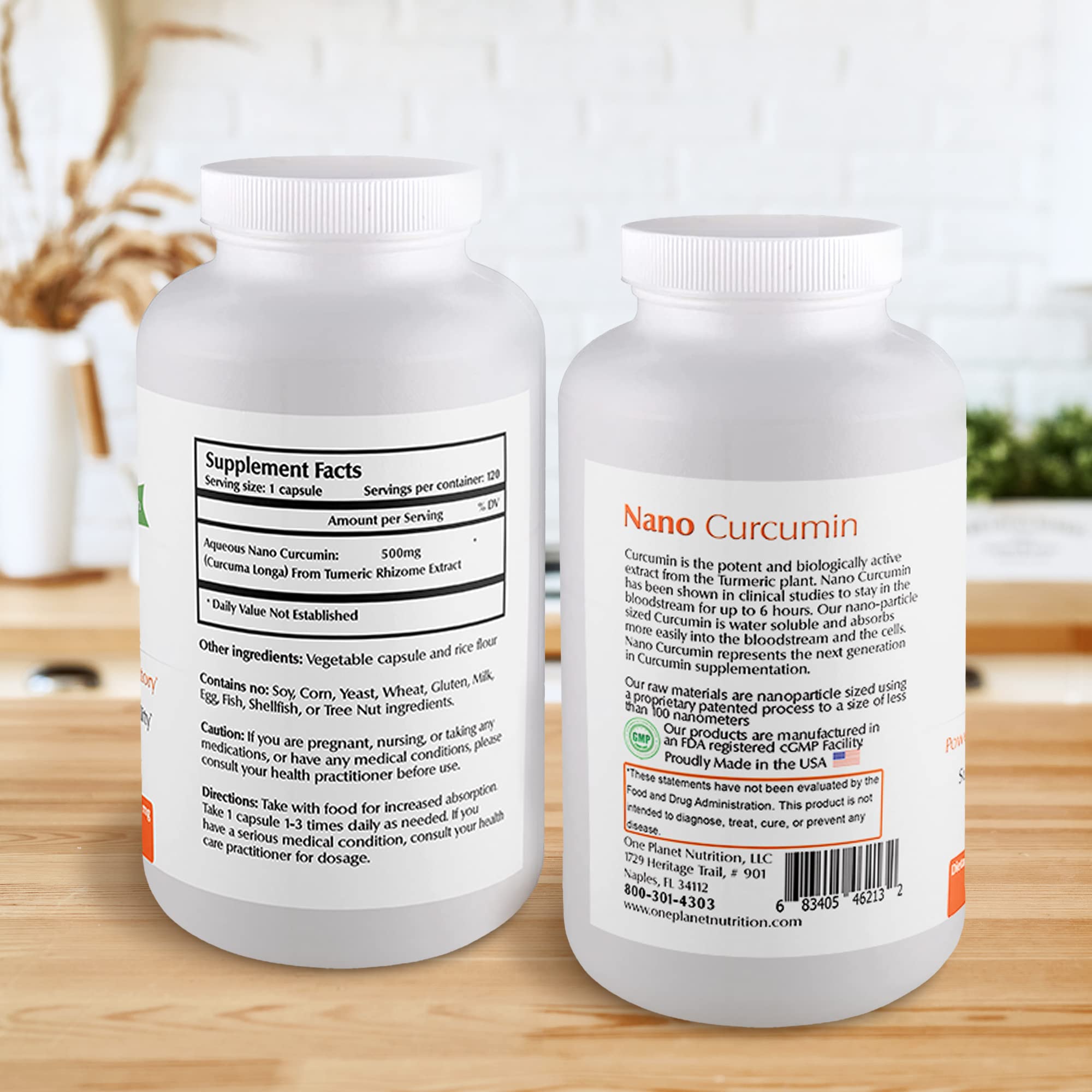Foto 2 | Suplementos One Planet Nutrition Nano Curcumina 500 Mg X120 - Venta Internacional.