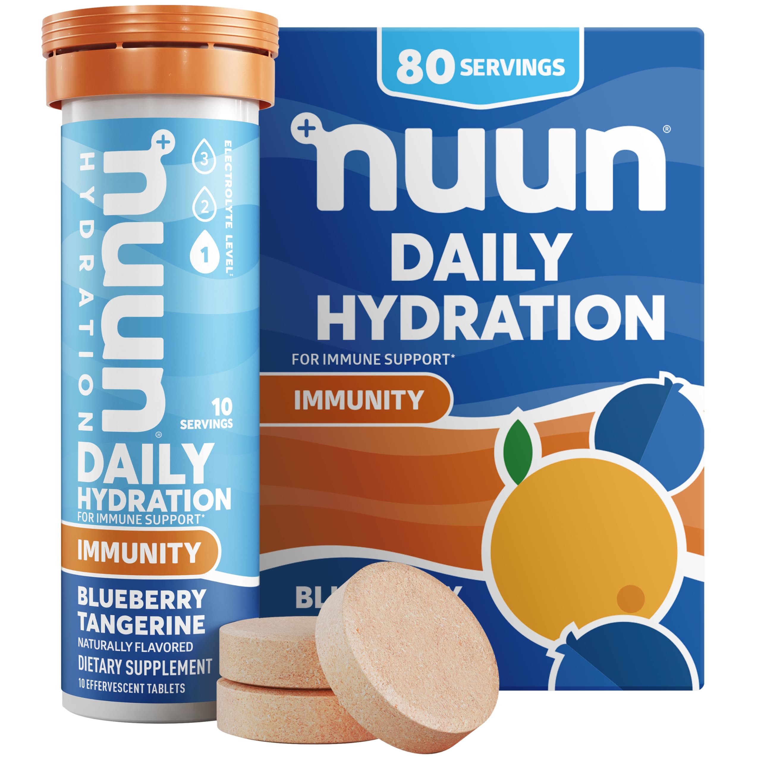 Suplemento De Hidratación Nuun Immunity Con Vitamina C, Zinc 80s - Venta Internacional.