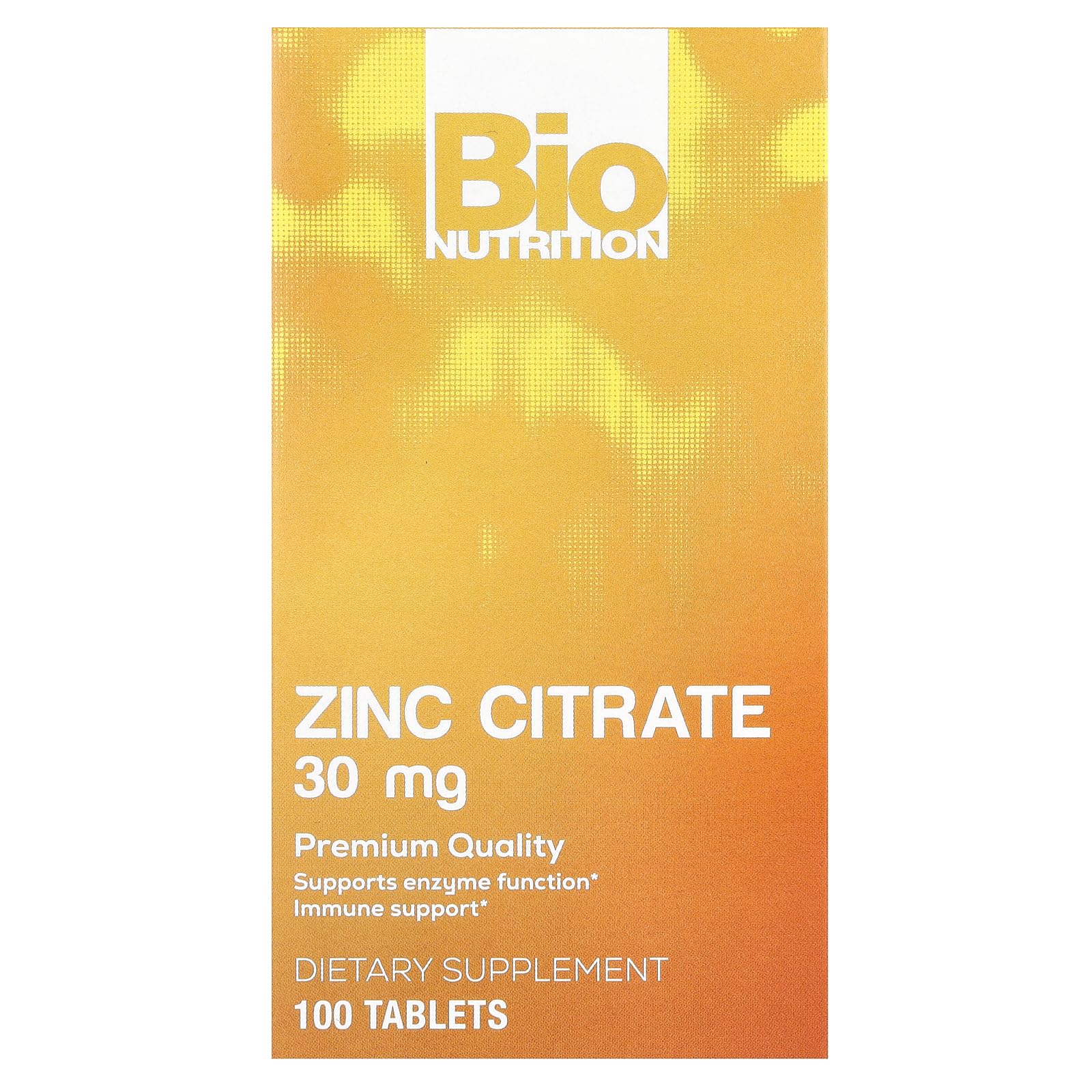 Foto 2 pulgar | Suplemento Bio Nutrition Citrato De Zinc 30 Mg 100 Comprimidos - Venta Internacional.