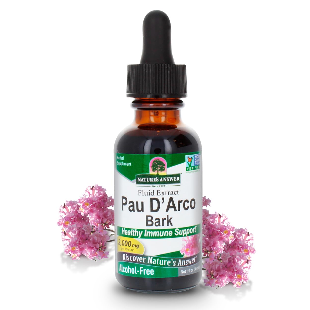 Foto 2 pulgar | Suplemento Nature's Answer Pau D'arco Inner Bark 30 Ml - Venta Internacional.