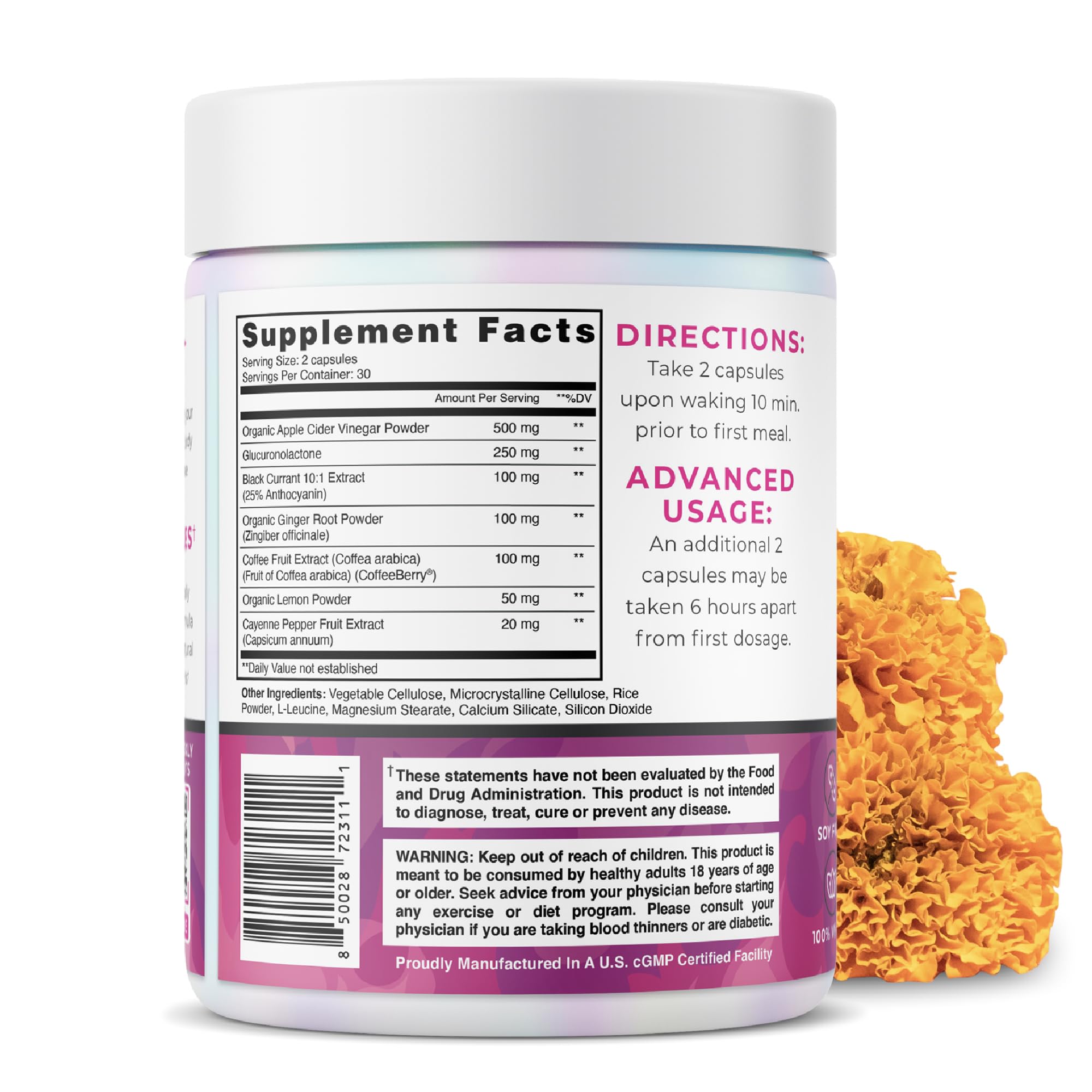 Foto 3 pulgar | Quemador De Grasa Supplement One Sol Para Mujeres, Estimulador Del Metabolismo - Venta Internacional.