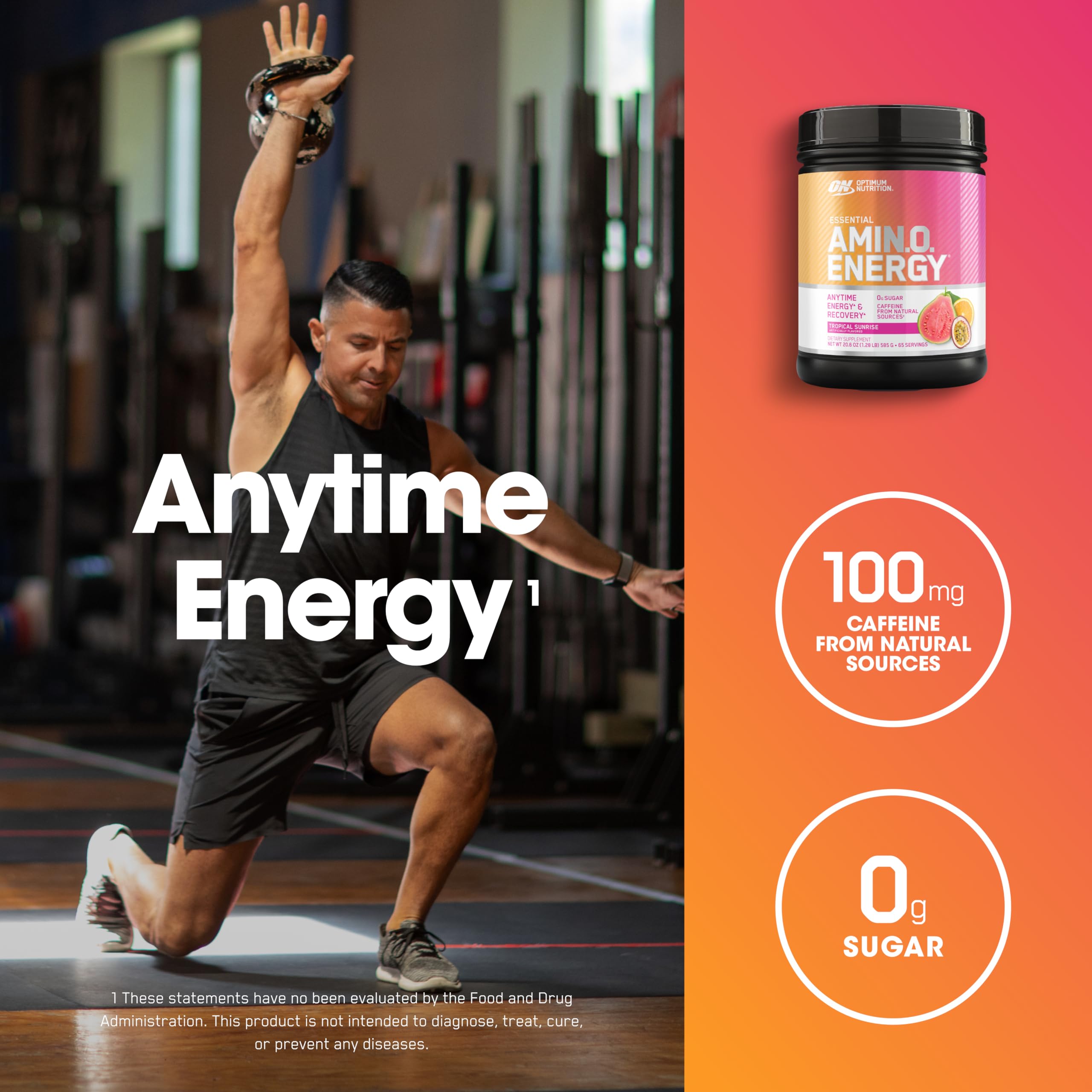 Foto 4 pulgar | Suplemento Optimum Nutrition Amino Energy Tropical 65 Serv - Venta Internacional.