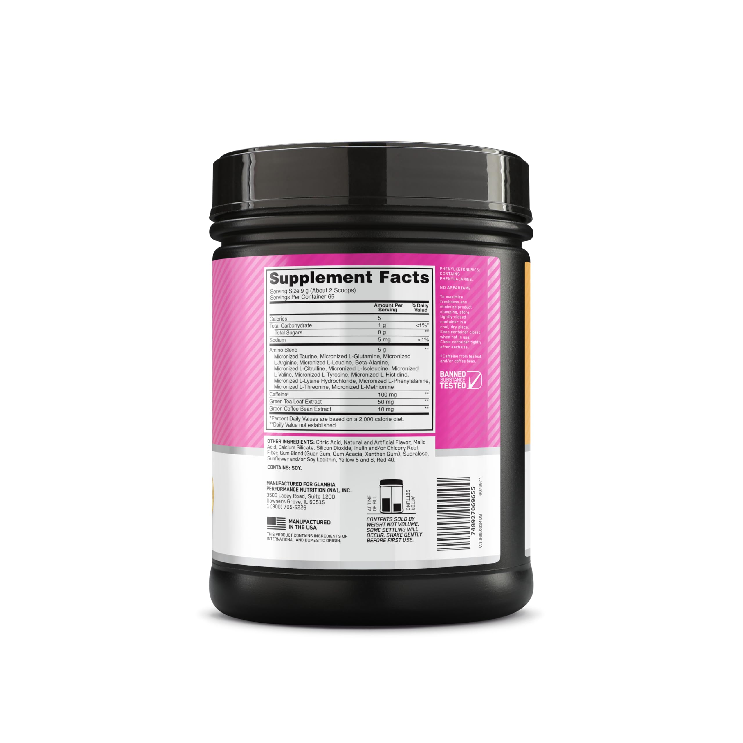 Foto 7 pulgar | Suplemento Optimum Nutrition Amino Energy Tropical 65 Serv - Venta Internacional.