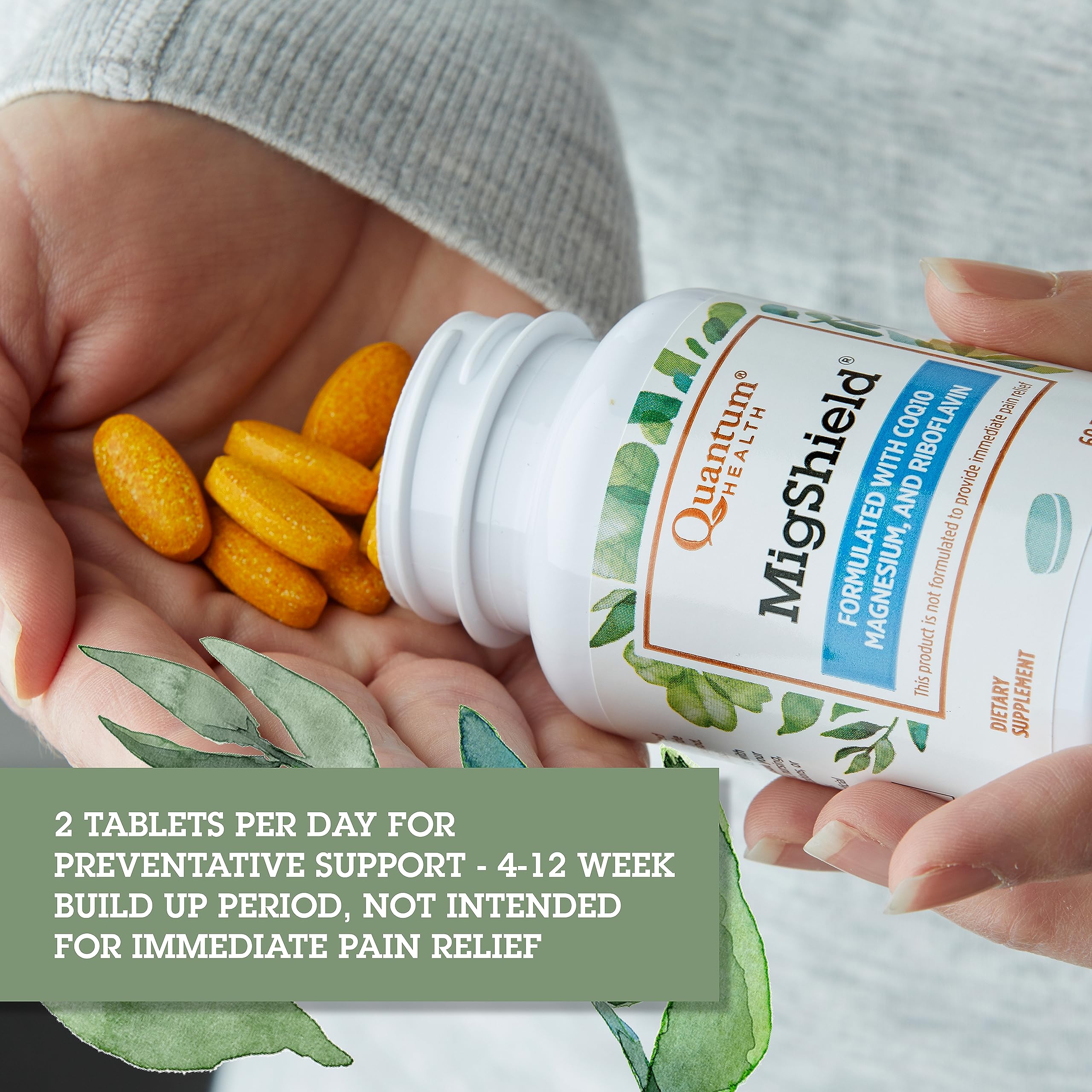 Foto 4 pulgar | Suplementos Quantum Health Migshield Magnesio 60 Tabletas - Venta Internacional.