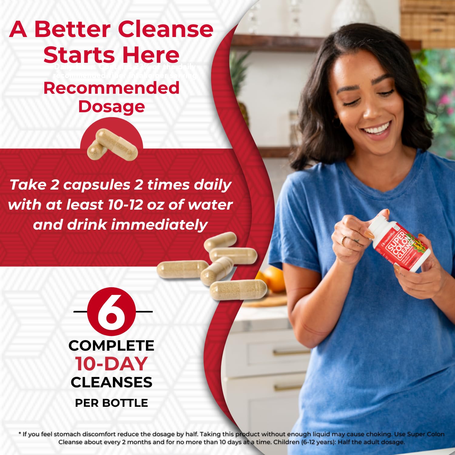 Foto 5 pulgar | Colon Cleanse Health Plus Super 10 Day Detox 240 Cápsulas - Venta Internacional.