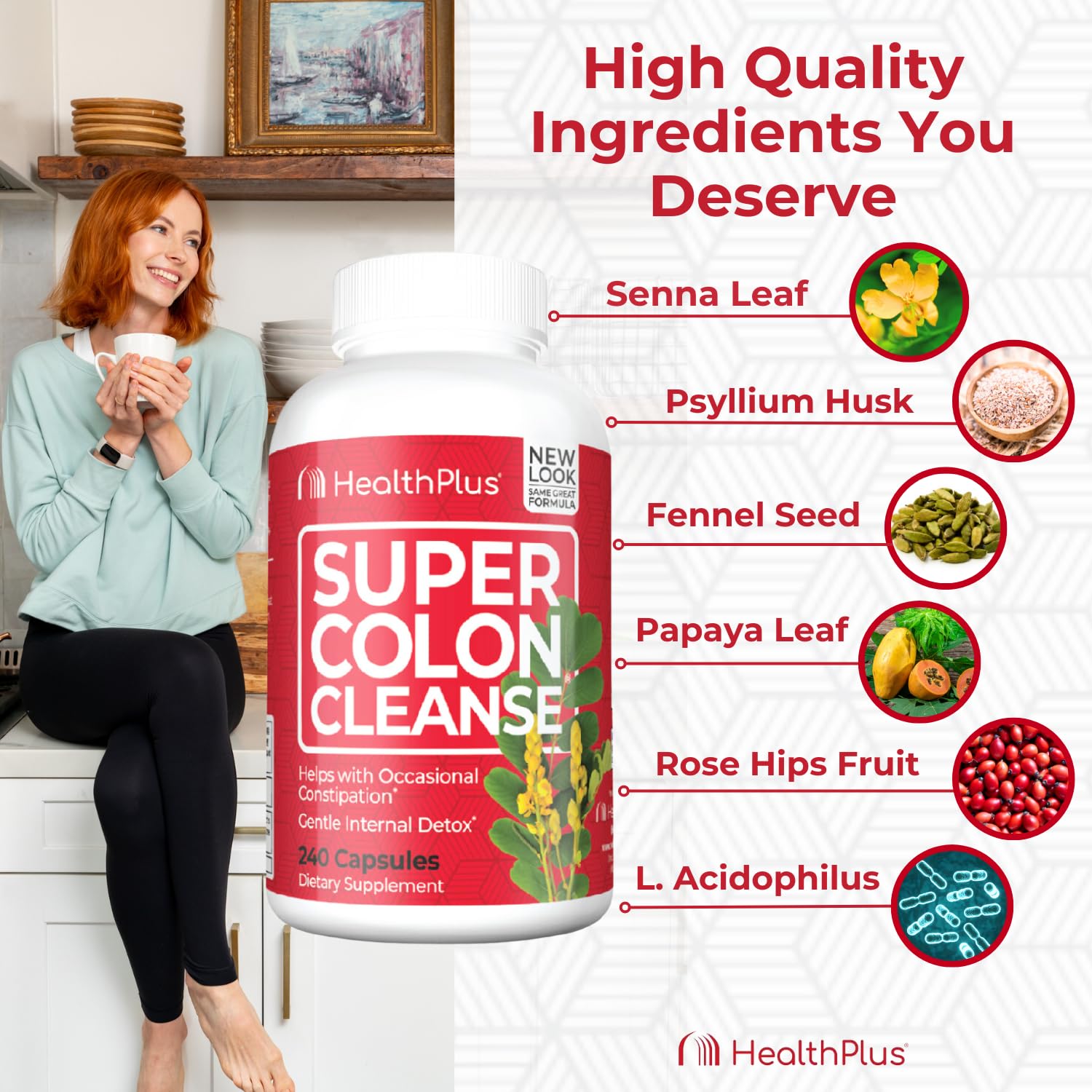 Foto 7 pulgar | Colon Cleanse Health Plus Super 10 Day Detox 240 Cápsulas - Venta Internacional.