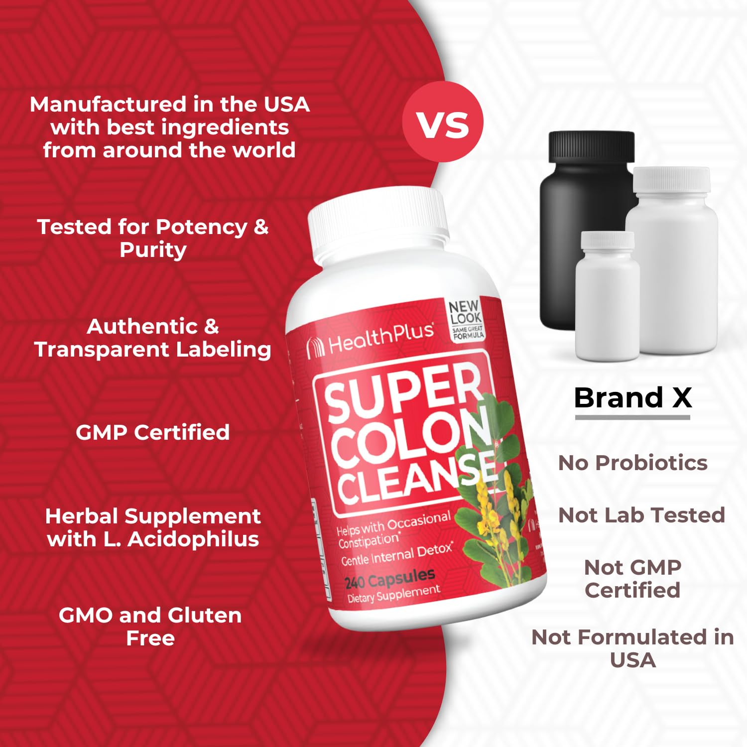 Foto 8 pulgar | Colon Cleanse Health Plus Super 10 Day Detox 240 Cápsulas - Venta Internacional.