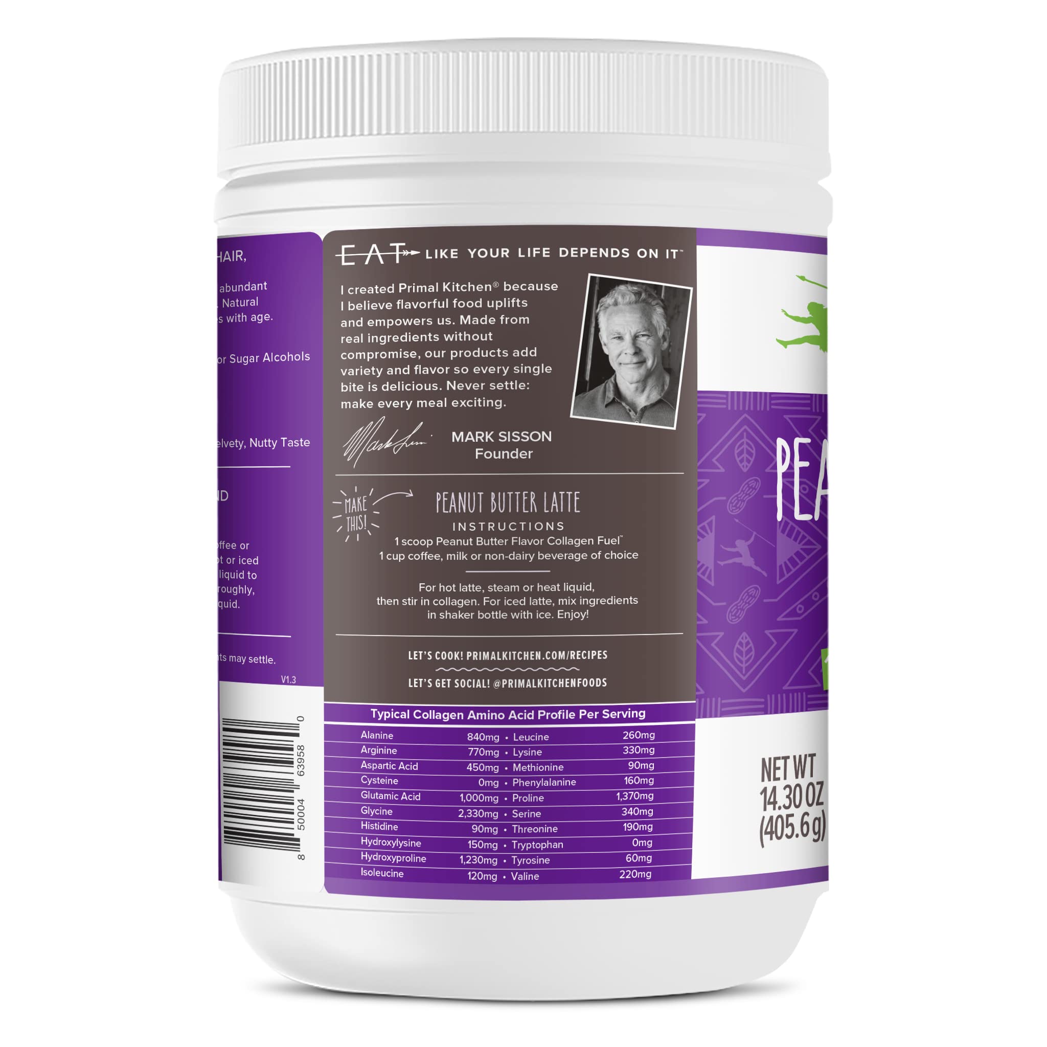 Foto 4 pulgar | Crema De Cacahuete Drink Mix Primal Kitchen Collagen Fuel, 420 Ml - Venta Internacional.
