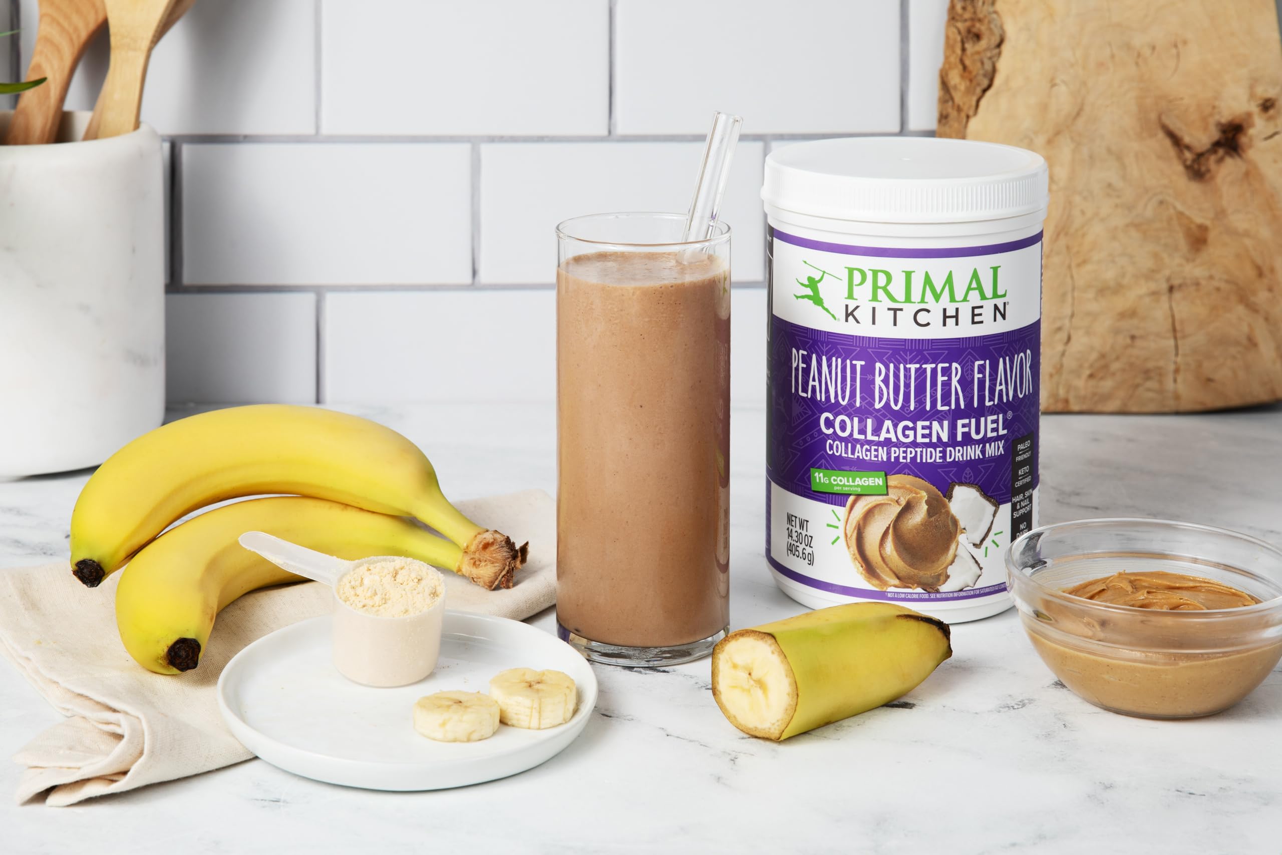 Foto 6 pulgar | Crema De Cacahuete Drink Mix Primal Kitchen Collagen Fuel, 420 Ml - Venta Internacional.