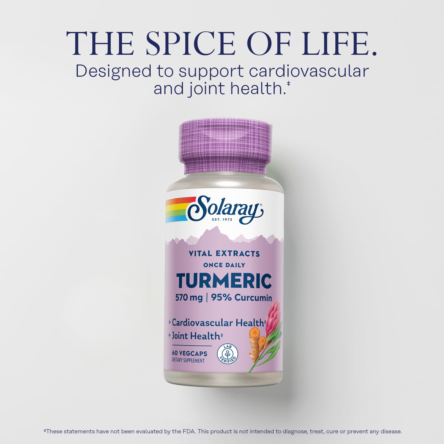 Foto 4 pulgar | Suplemento Solaray: Extracto De Raíz De Cúrcuma, 600 Mg, 60 Cápsulas Vegetales - Venta Internacional.