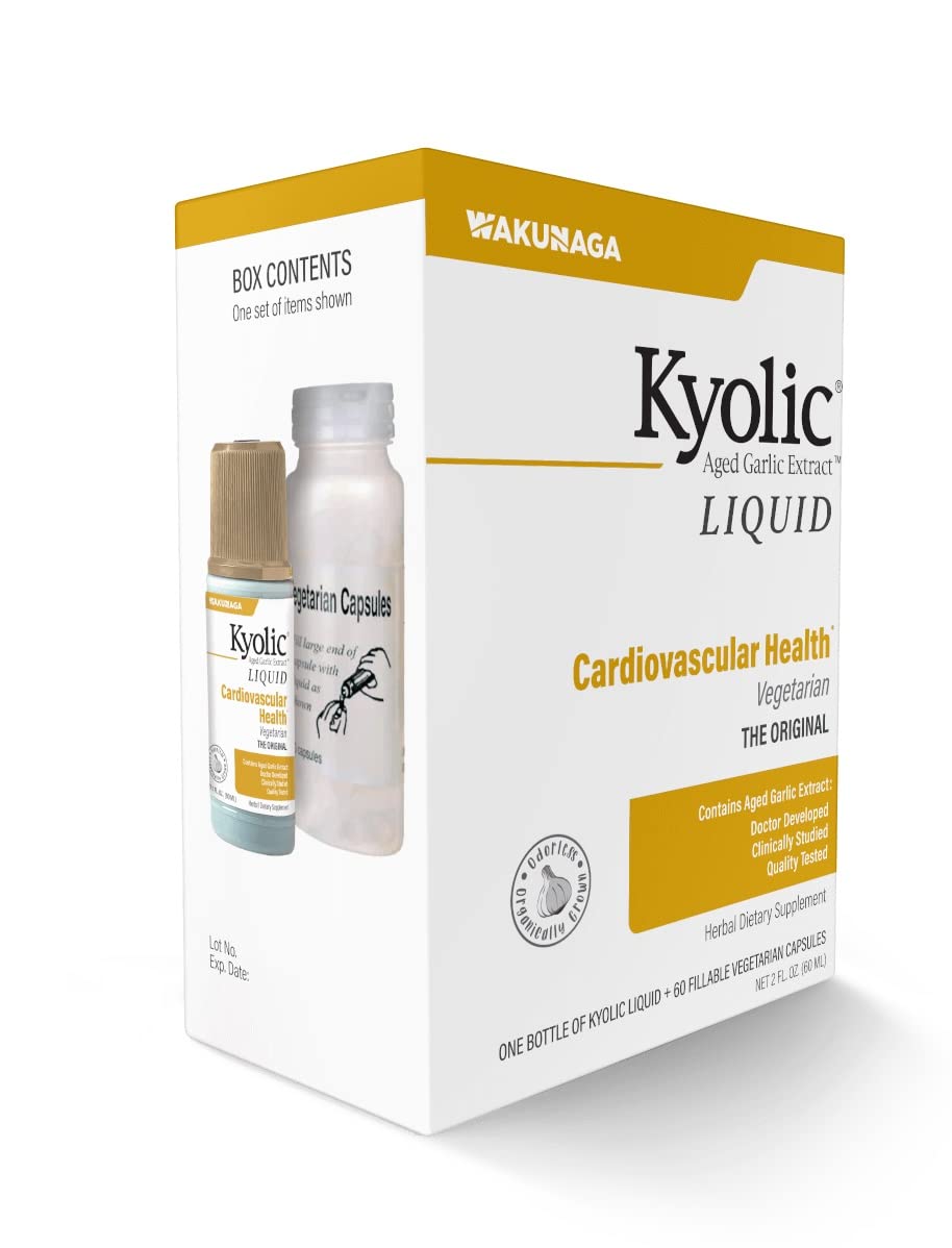 Foto 4 pulgar | Suplemento Líquido De Extracto De Ajo Envejecido Kyolic, 60 Ml + 60 Cápsulas - Venta Internacional.