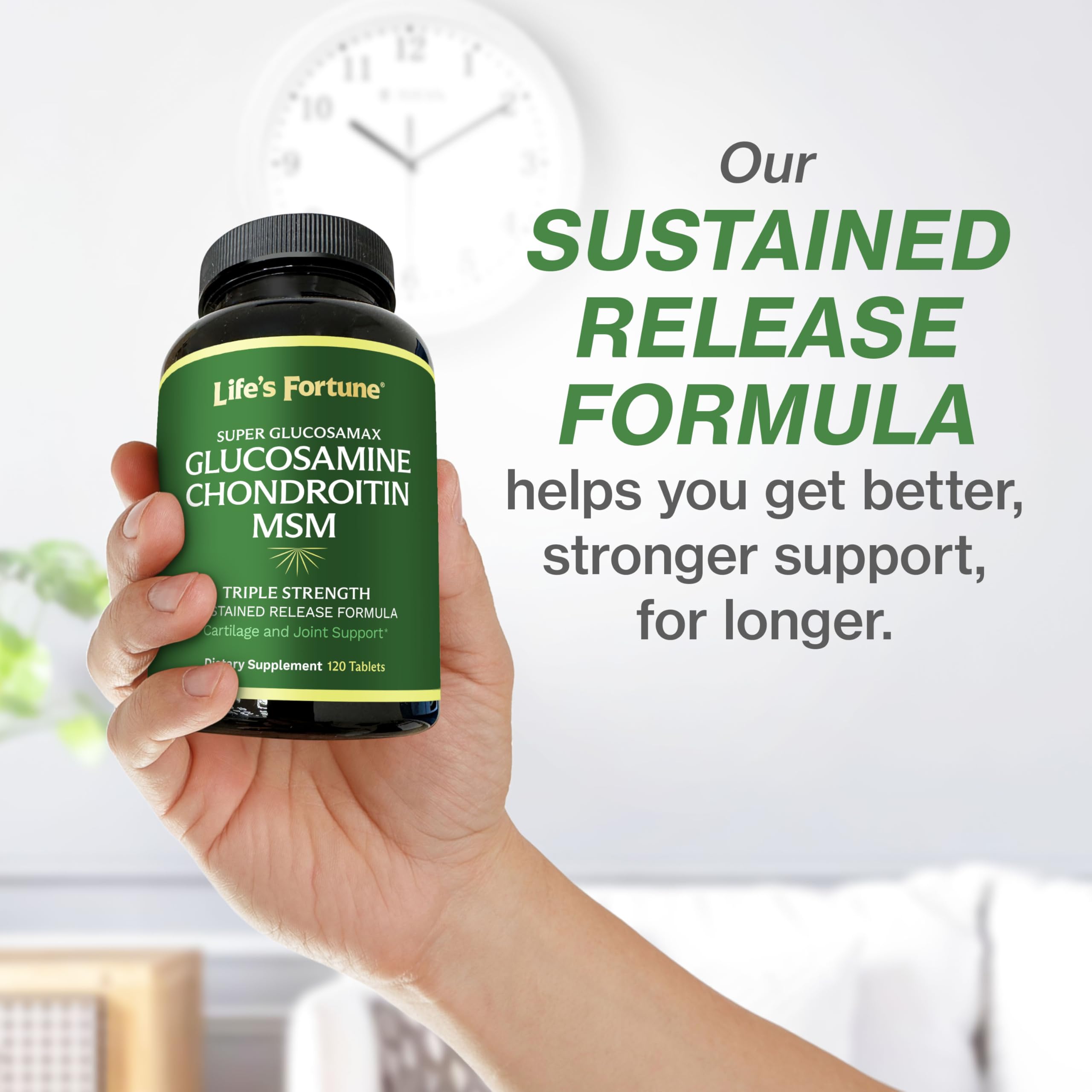 Foto 6 pulgar | Complementa Life's Fortune Glucosamax 1000 Mg Con Vitamina C 120 Tabletas - Venta Internacional.