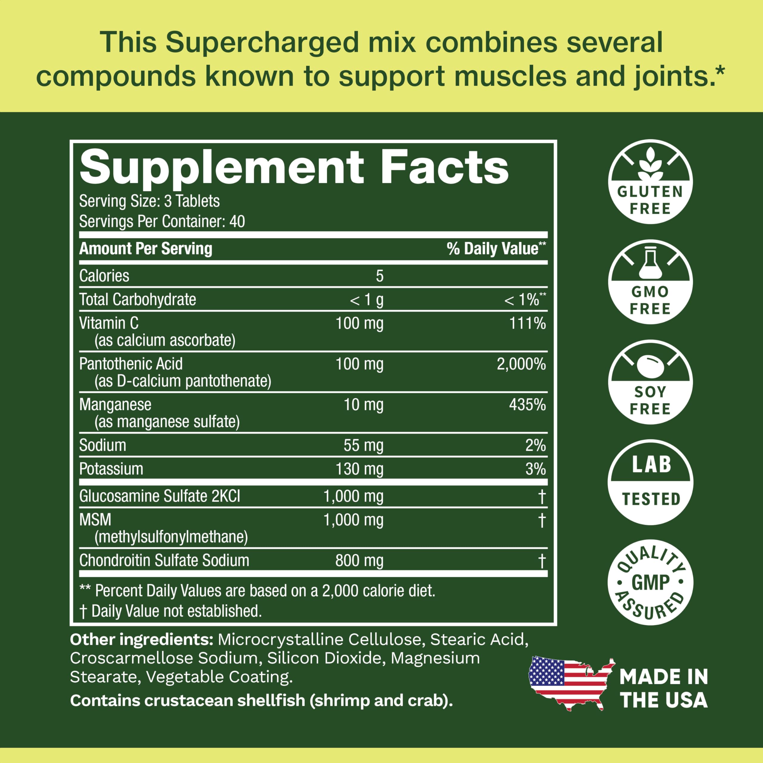 Foto 8 pulgar | Complementa Life's Fortune Glucosamax 1000 Mg Con Vitamina C 120 Tabletas - Venta Internacional.