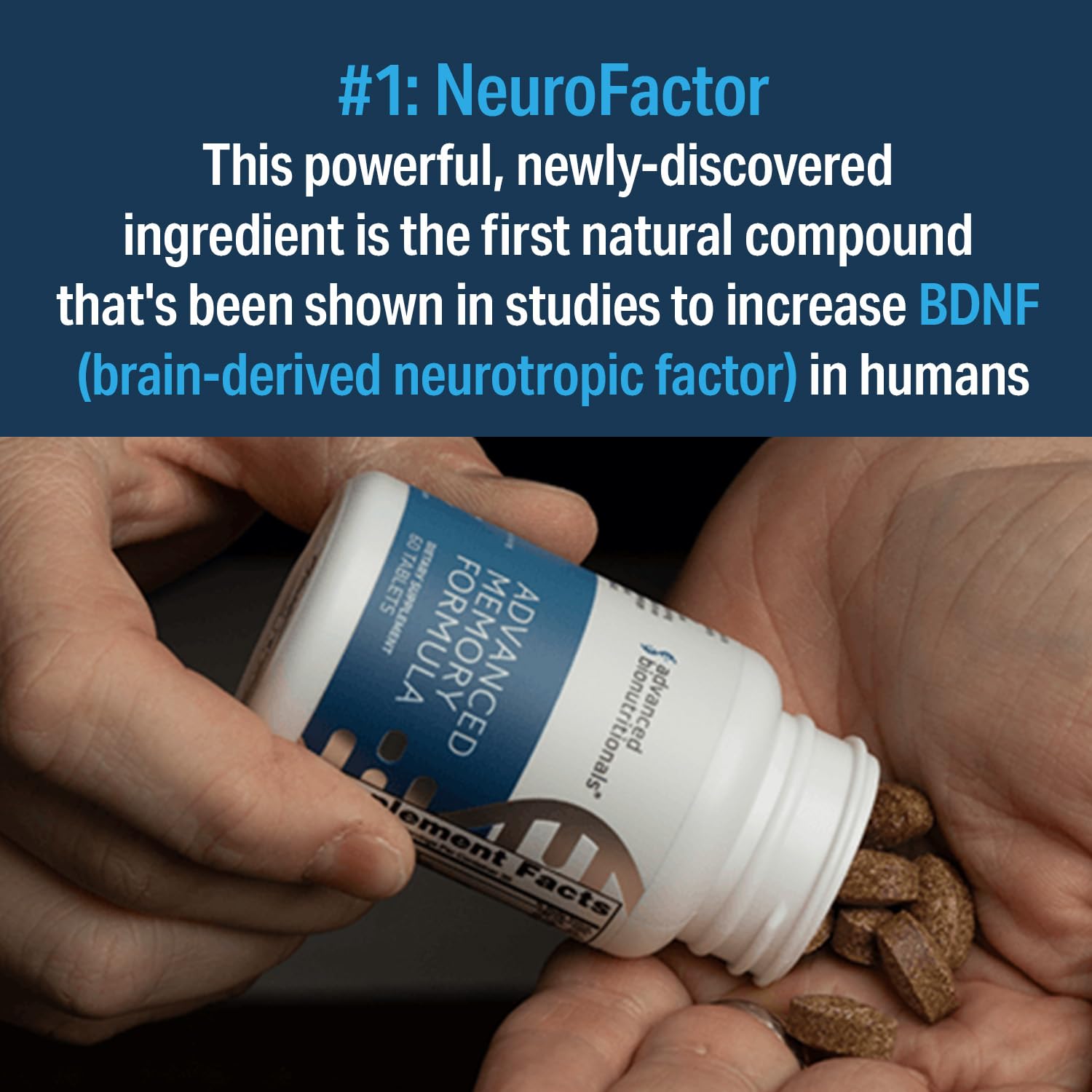 Foto 4 pulgar | Suplemento Brain Booster Advanced Memory Formula 60 Comprimidos - Venta Internacional.