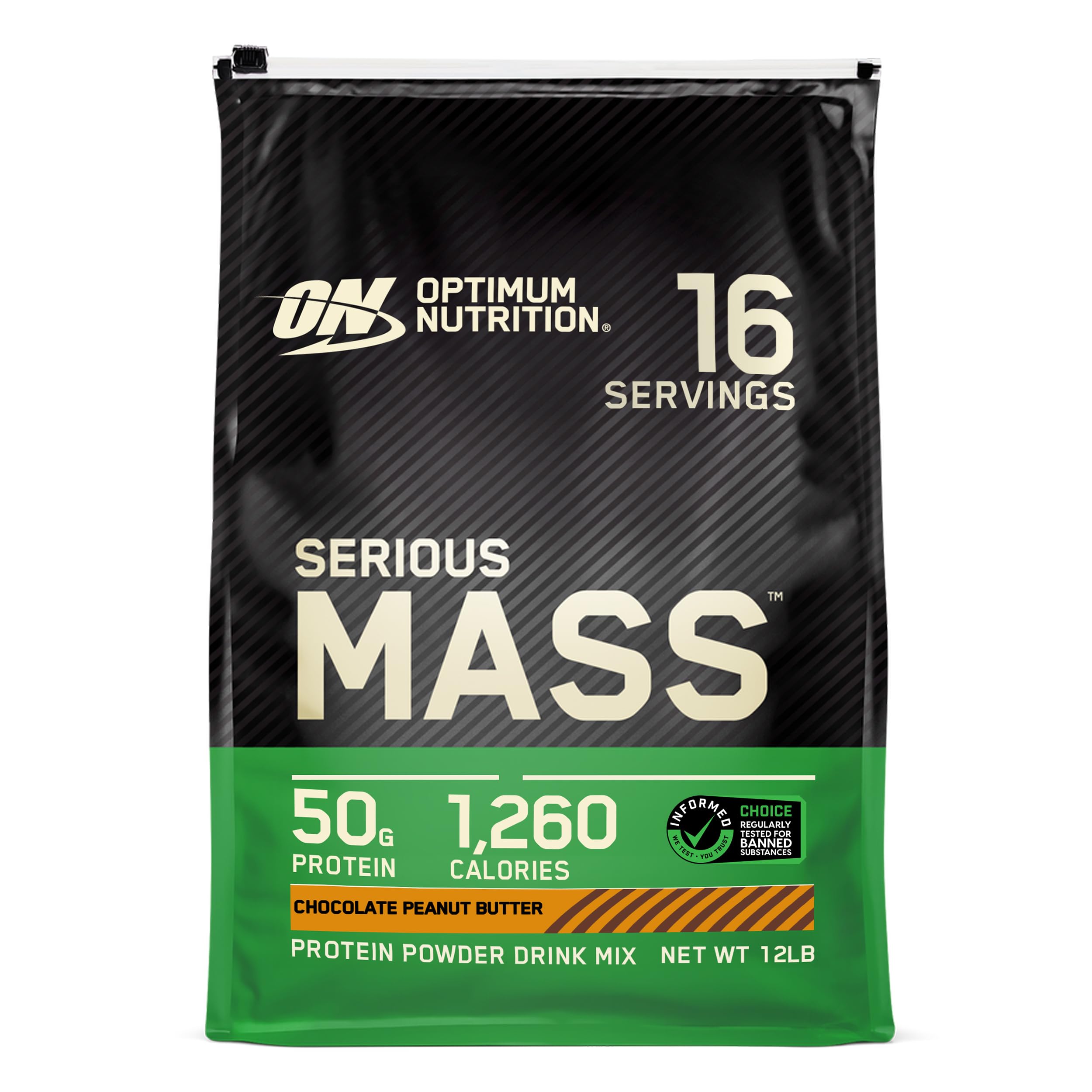 Foto 2 pulgar | Proteína En Polvo Para Ganar Peso Optimum Nutrition Serious Mass - Venta Internacional.