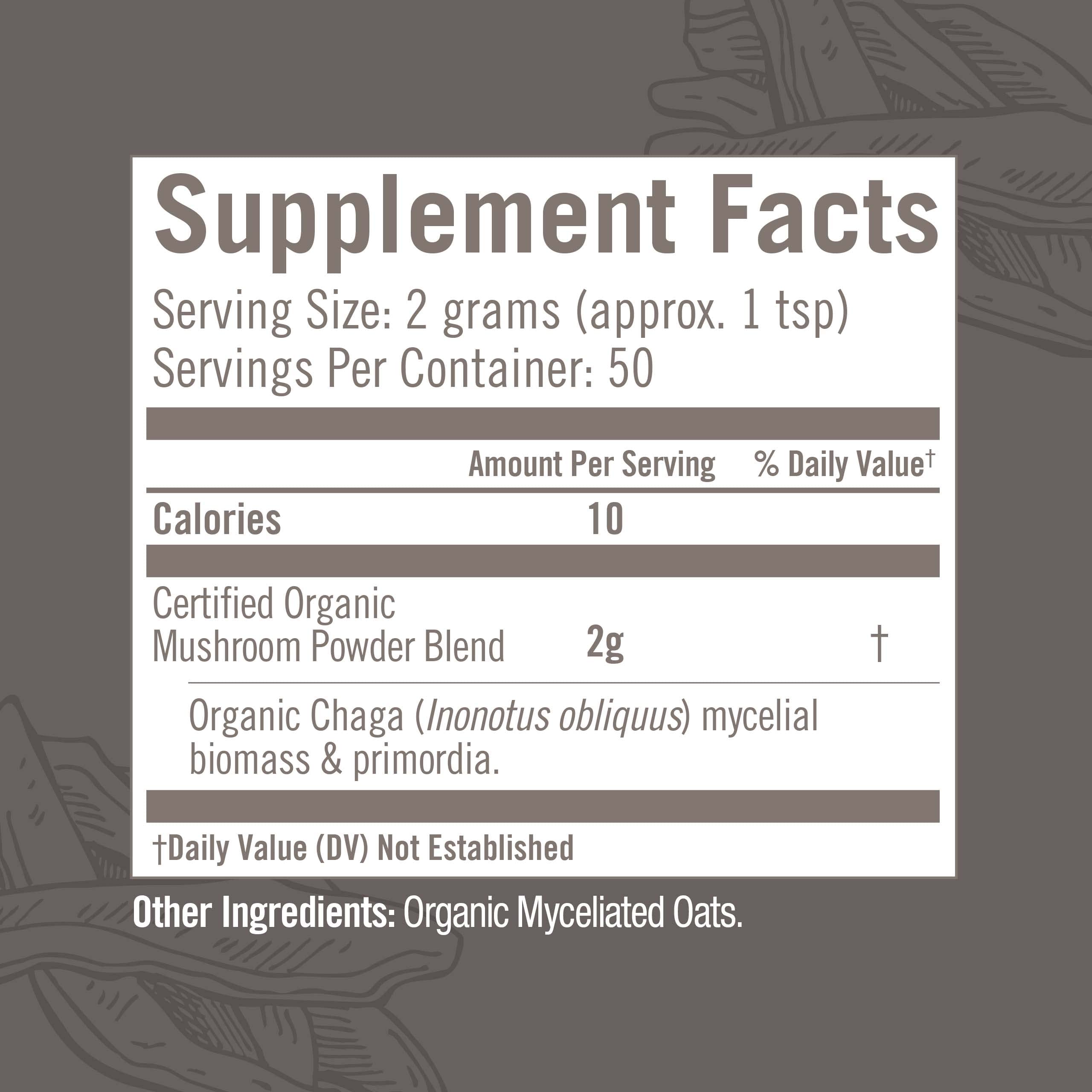 Foto 5 pulgar | Suplemento Om Mushroom Superfood Chaga En Polvo 100 G - Venta Internacional.