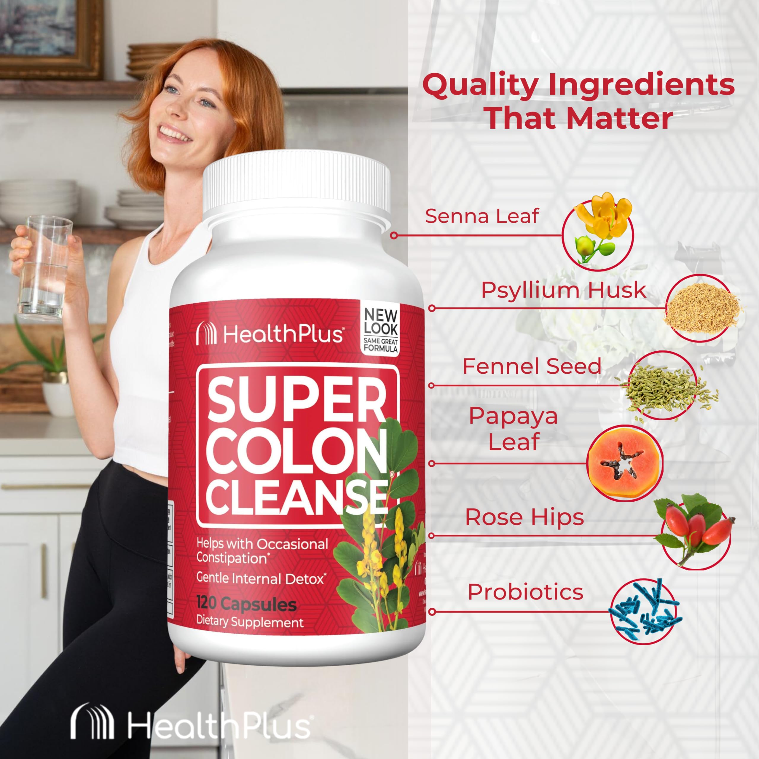 Foto 6 | Colon Cleanse Health Plus Super 10 Day Detox 120 Cápsulas - Venta Internacional.