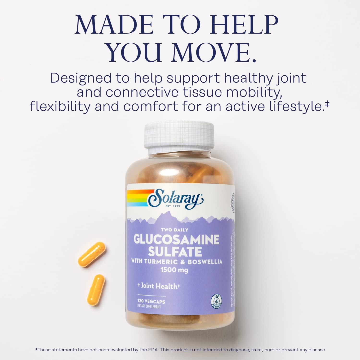 Foto 5 pulgar | Suplemento Solaray De Sulfato De Glucosamina 1500 Mg Para La Salud De Las Articulaciones - Venta Internacional.