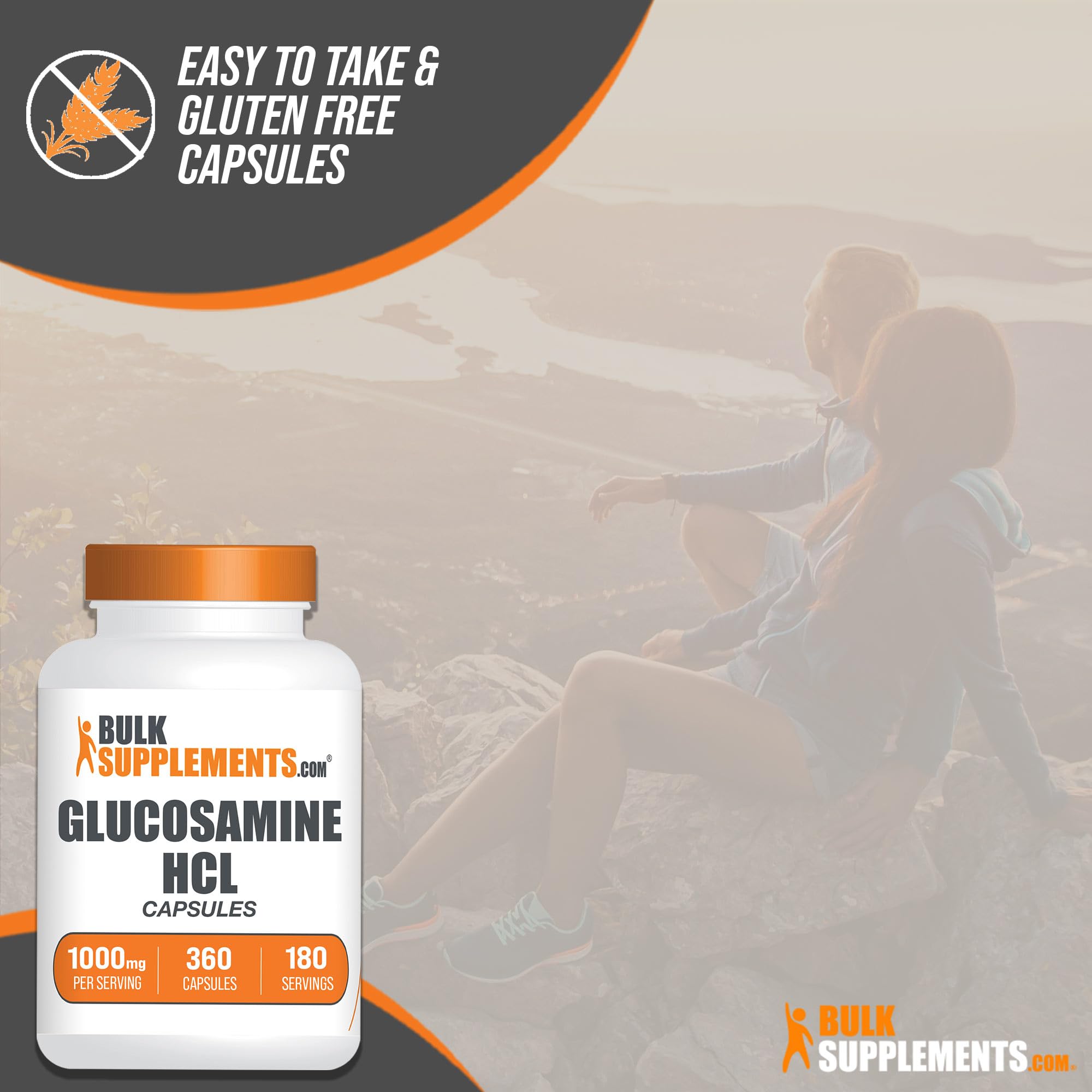 Foto 6 pulgar | Supplement Bulksupplements.com Glucosamina Hcl 1000 Mg 360 Cápsulas - Venta Internacional.