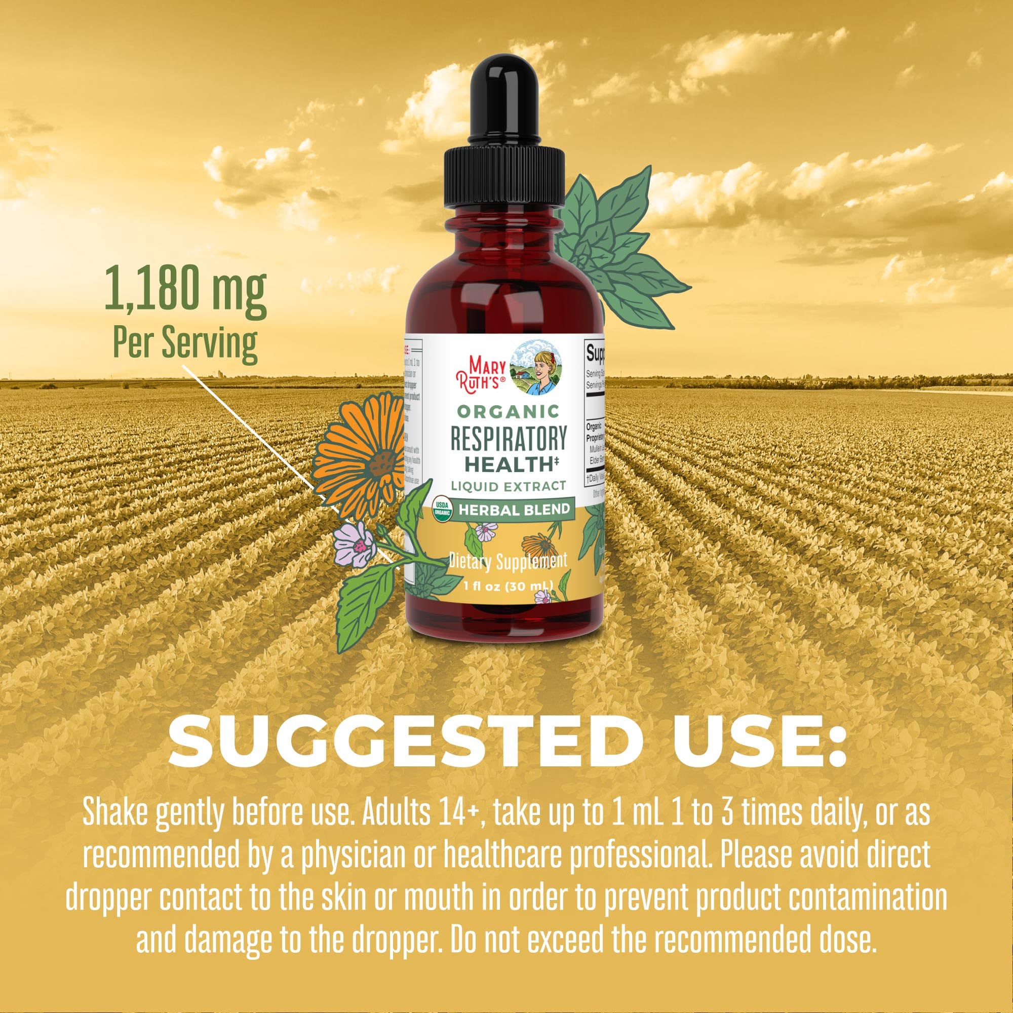 Foto 7 pulgar | Suplemento Maryruth Organics Respiratory Health 30 Ml - Venta Internacional.