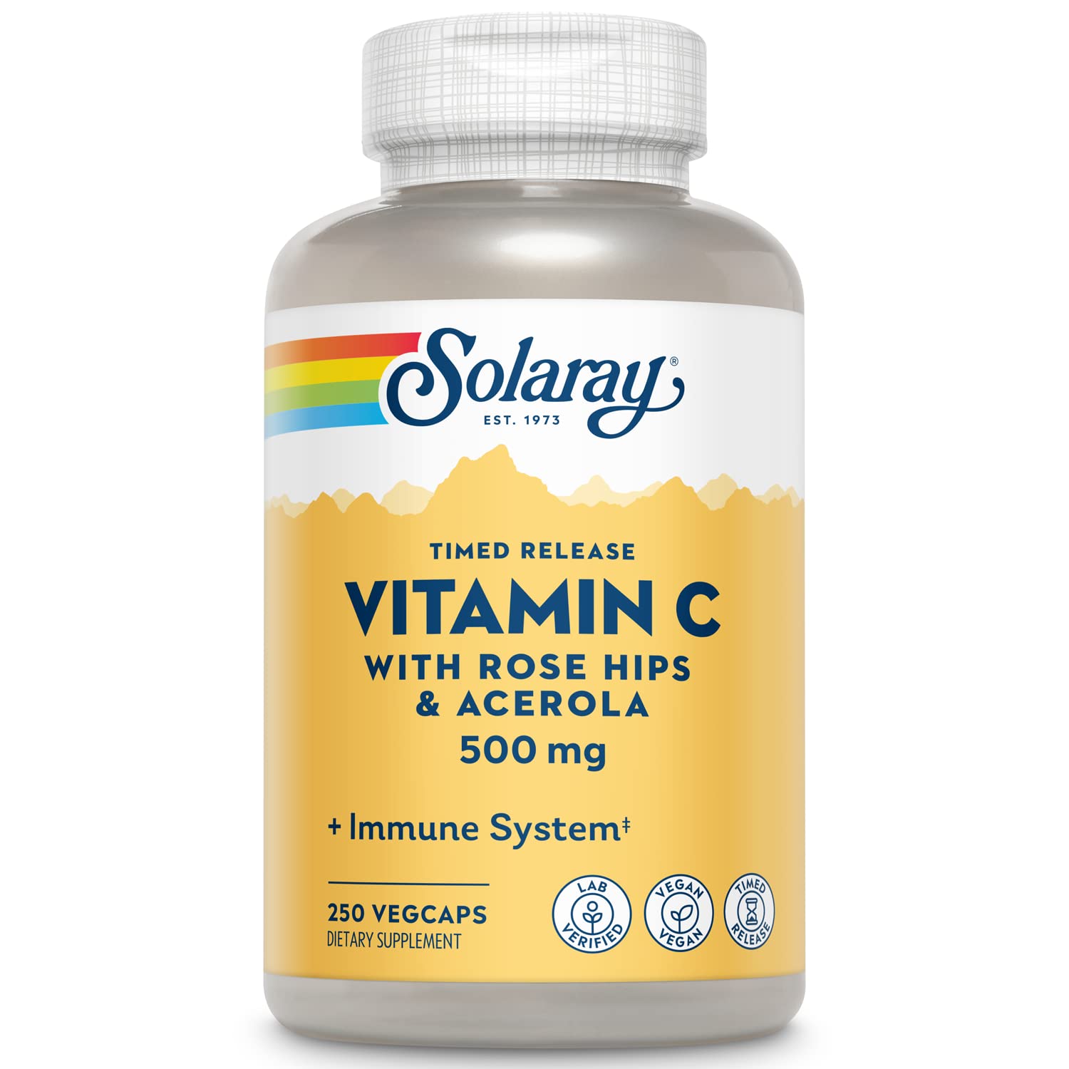 Foto 2 pulgar | Suplemento De Vitamina C Solaray Con Escaramujo Y Acerola 500 Mg - Venta Internacional.