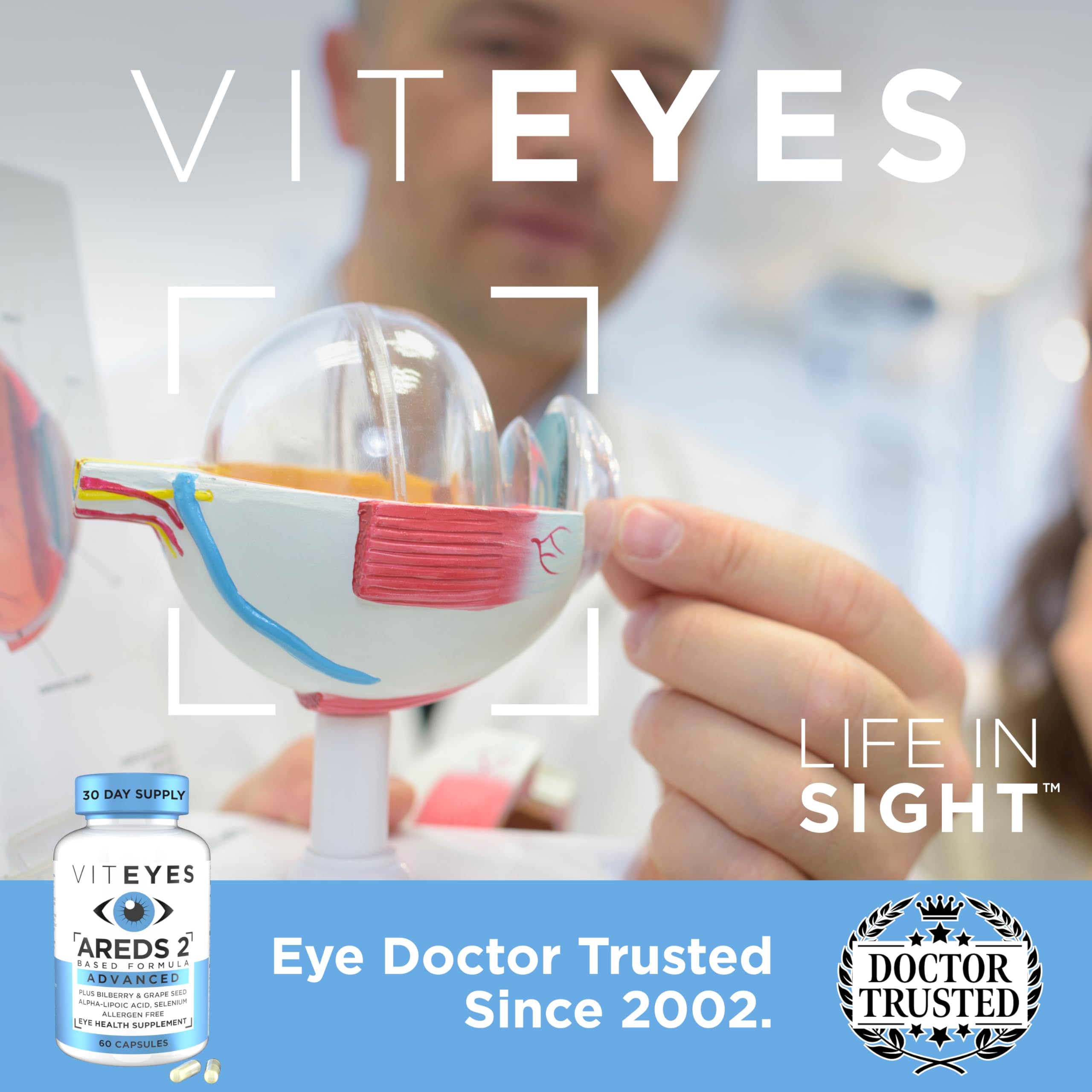 Foto 5 pulgar | Suplemento Viteyes Areds 2 Advanced Macular Support 60 Cápsulas - Venta Internacional.