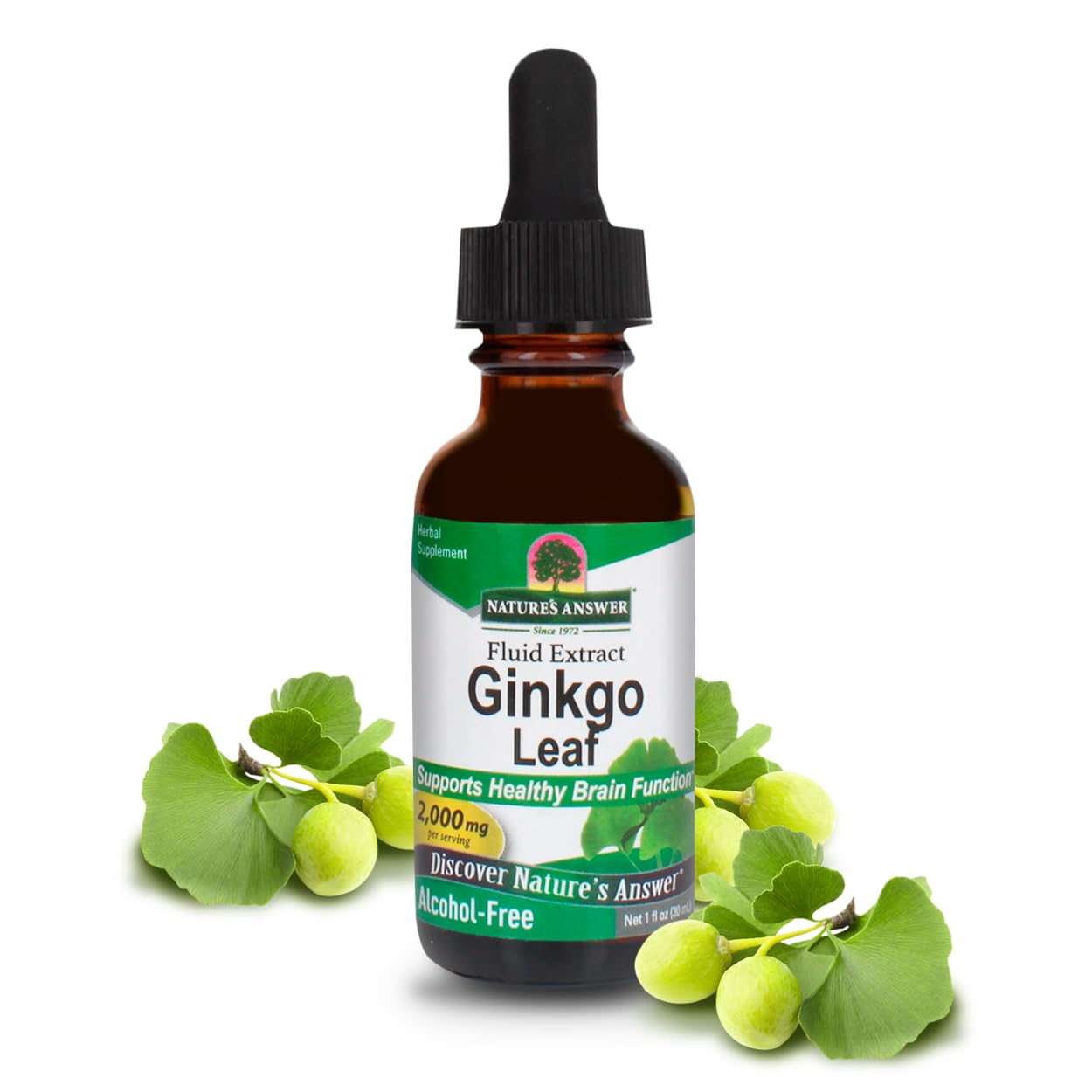 Foto 2 pulgar | Suplemento De Extracto De Ginkgo Biloba De Nature's Answer, 30 Ml - Venta Internacional.