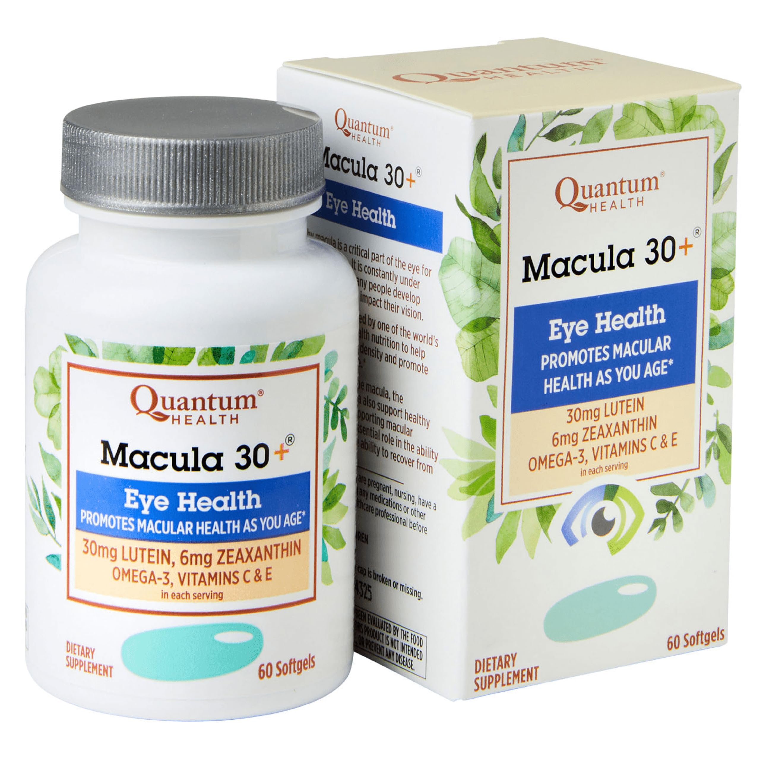 Foto 2 pulgar | Suplemento Para La Salud Ocular Quantum Health Macula 30+ 60 Cápsulas Blandas - Venta Internacional.