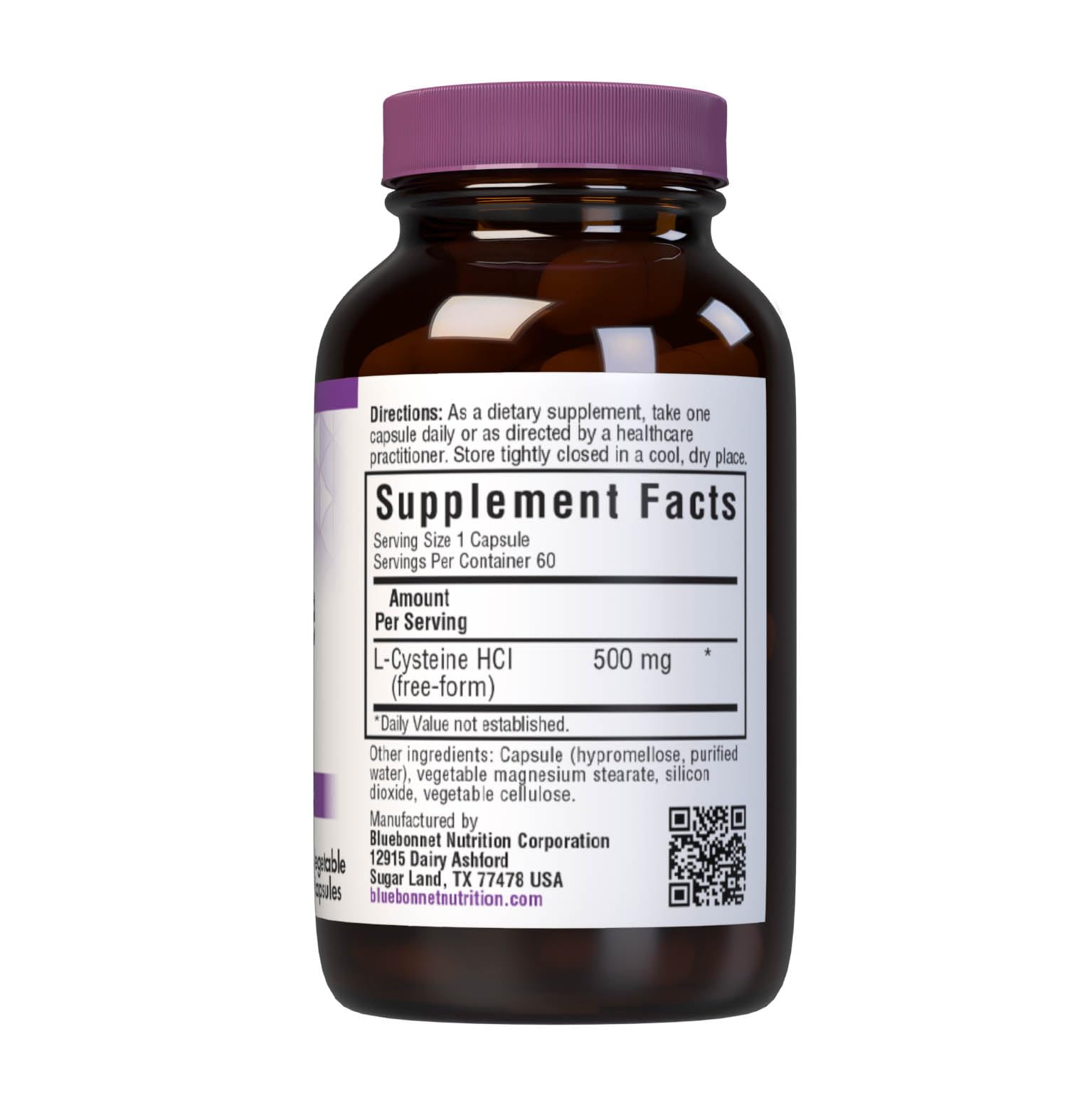 Foto 2 | Suplemento Bluebonnet Nutrition L-cisteína 500 Mg 60 Cápsulas - Venta Internacional.