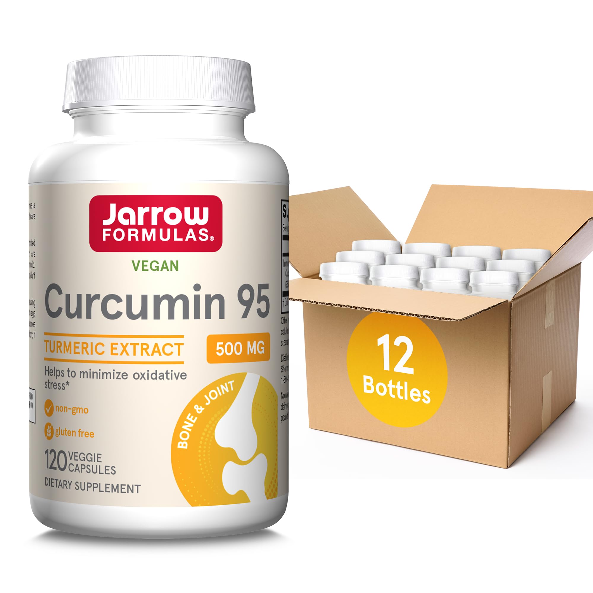 Suplemento Jarrow Formulas Curcumin 95 500 Mg 120 Cápsulas - Venta Internacional.