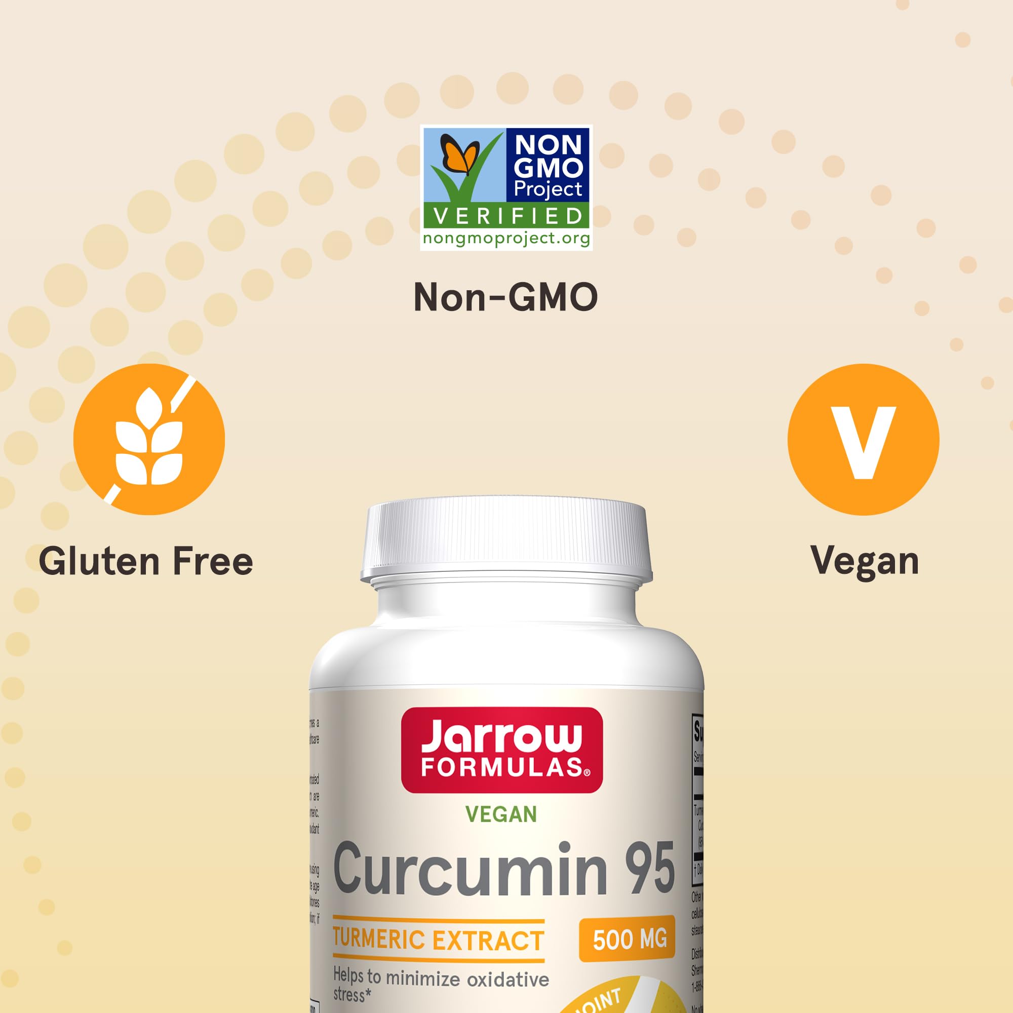 Foto 6 pulgar | Suplemento Jarrow Formulas Curcumin 95 500 Mg 120 Cápsulas - Venta Internacional.