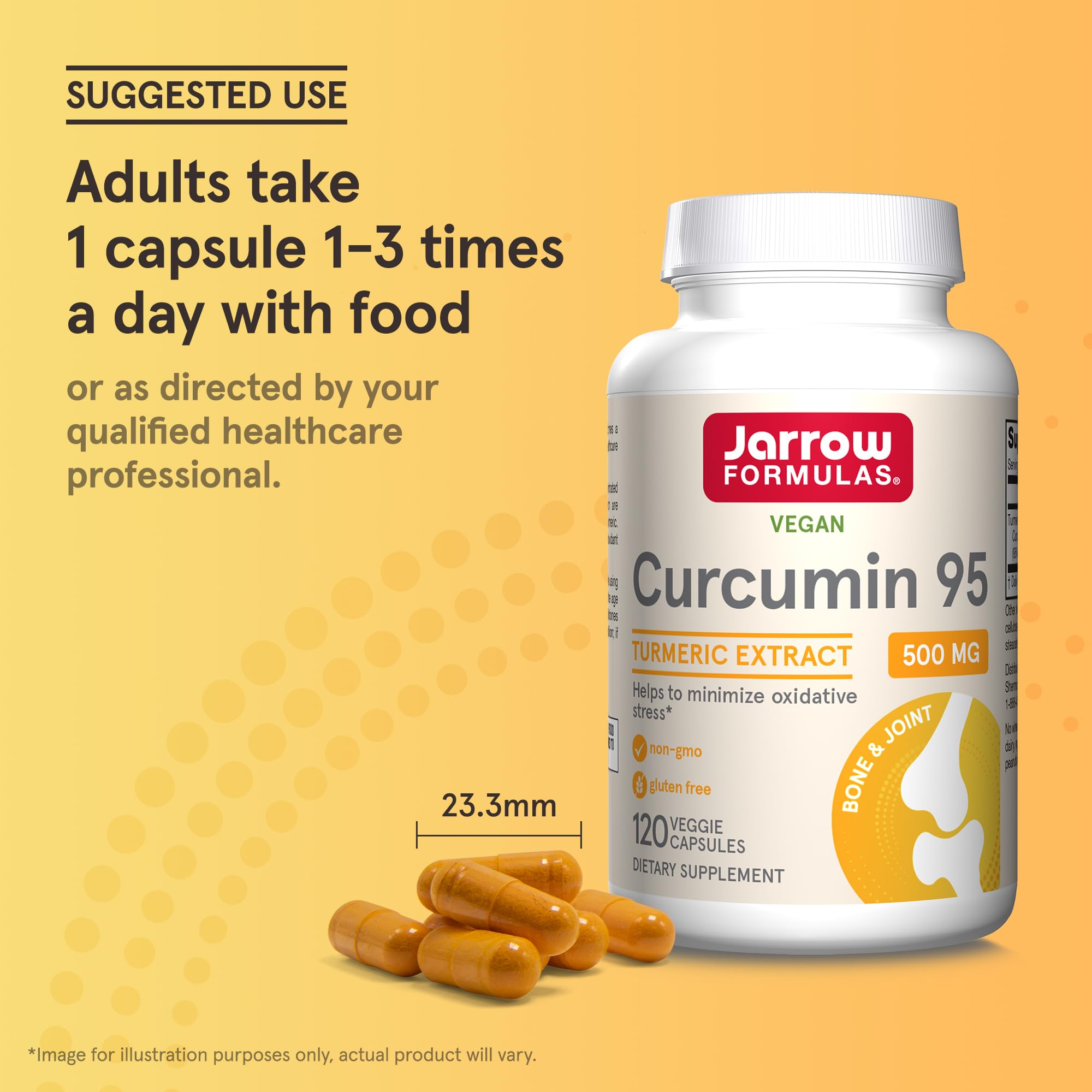 Foto 8 pulgar | Suplemento Jarrow Formulas Curcumin 95 500 Mg 120 Cápsulas - Venta Internacional.