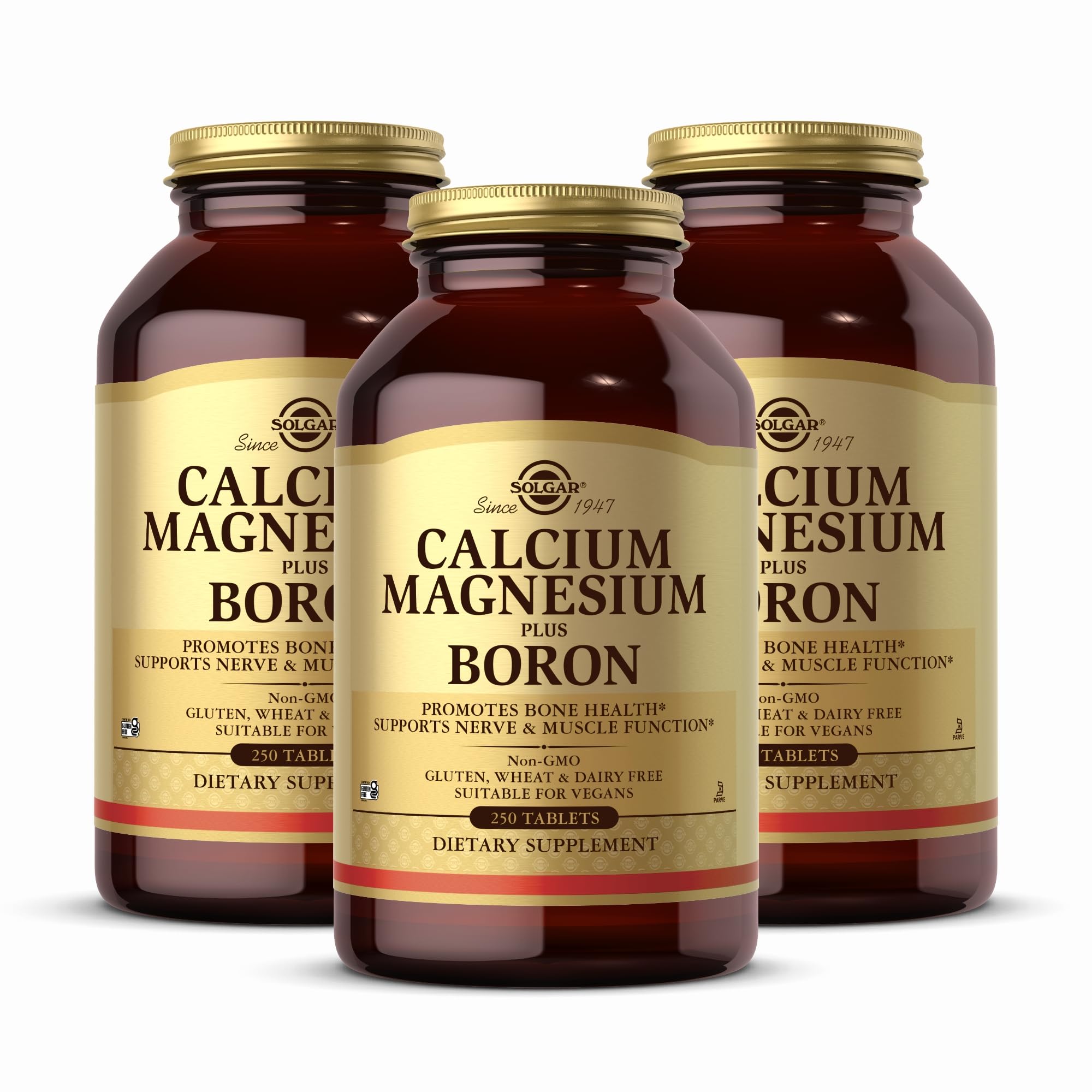 Suplemento Solgar Calcium Magnesium Plus Boro 250 Comprimidos - Venta Internacional.