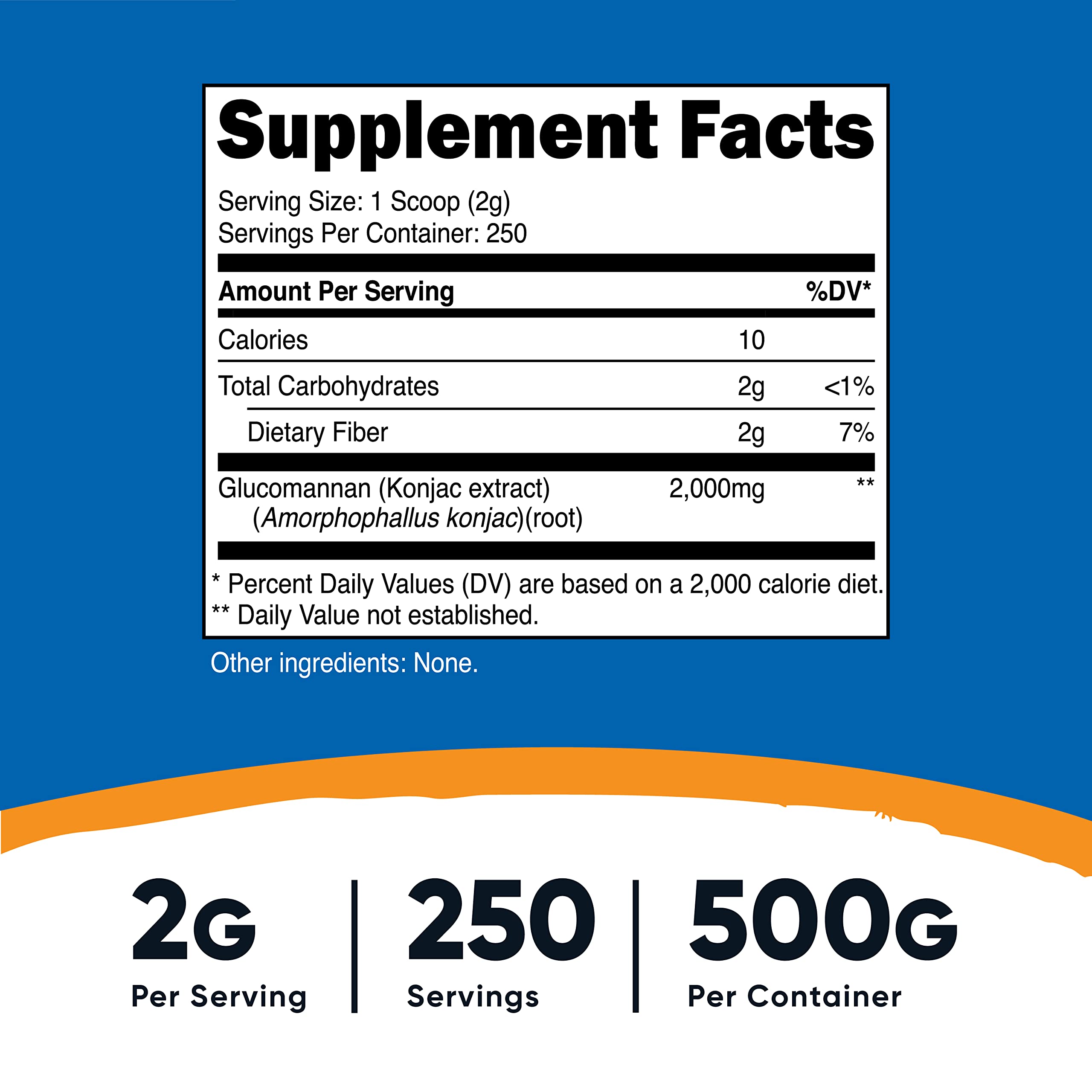 Foto 3 pulgar | Glucomanano En Polvo Nutricost 500 G (2 Botellas) - Venta Internacional.