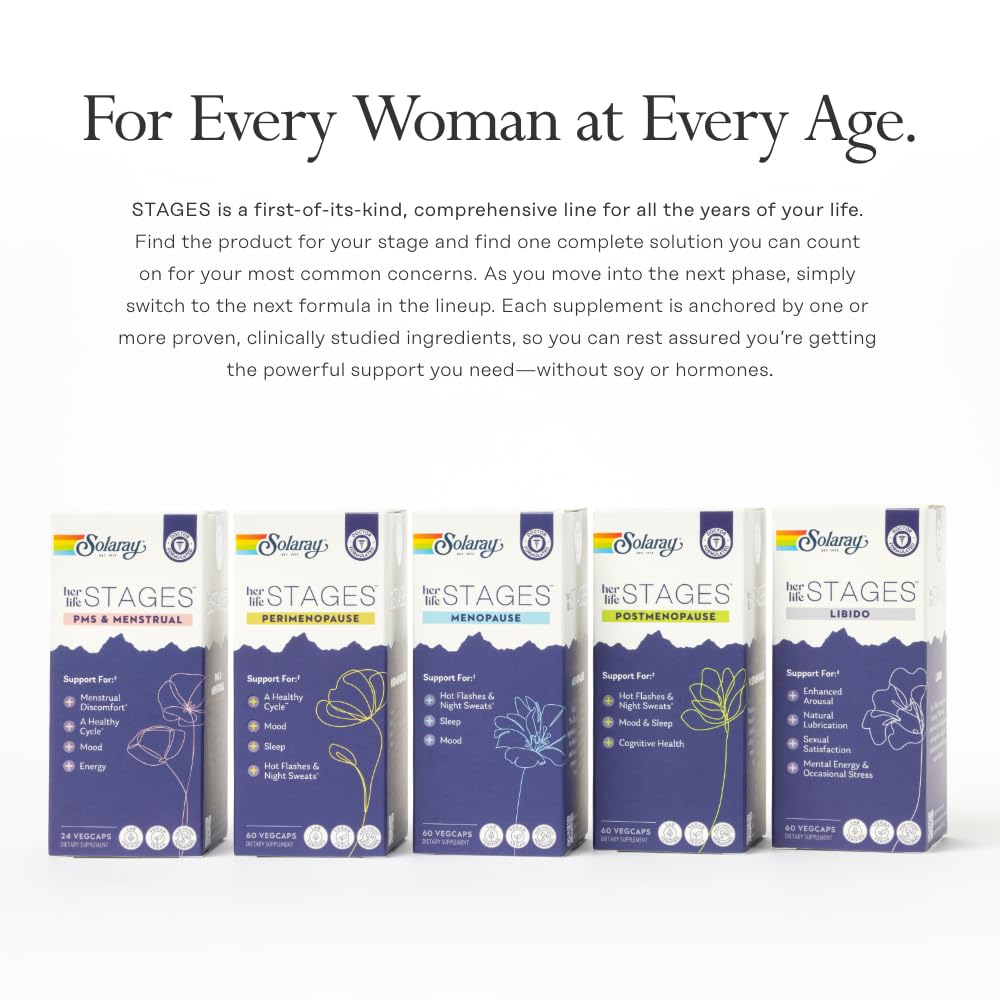 Foto 7 pulgar | Suplementos Solaray Menopause Her Life Stages Women, 60 Cápsulas Vegetarianas - Venta Internacional.