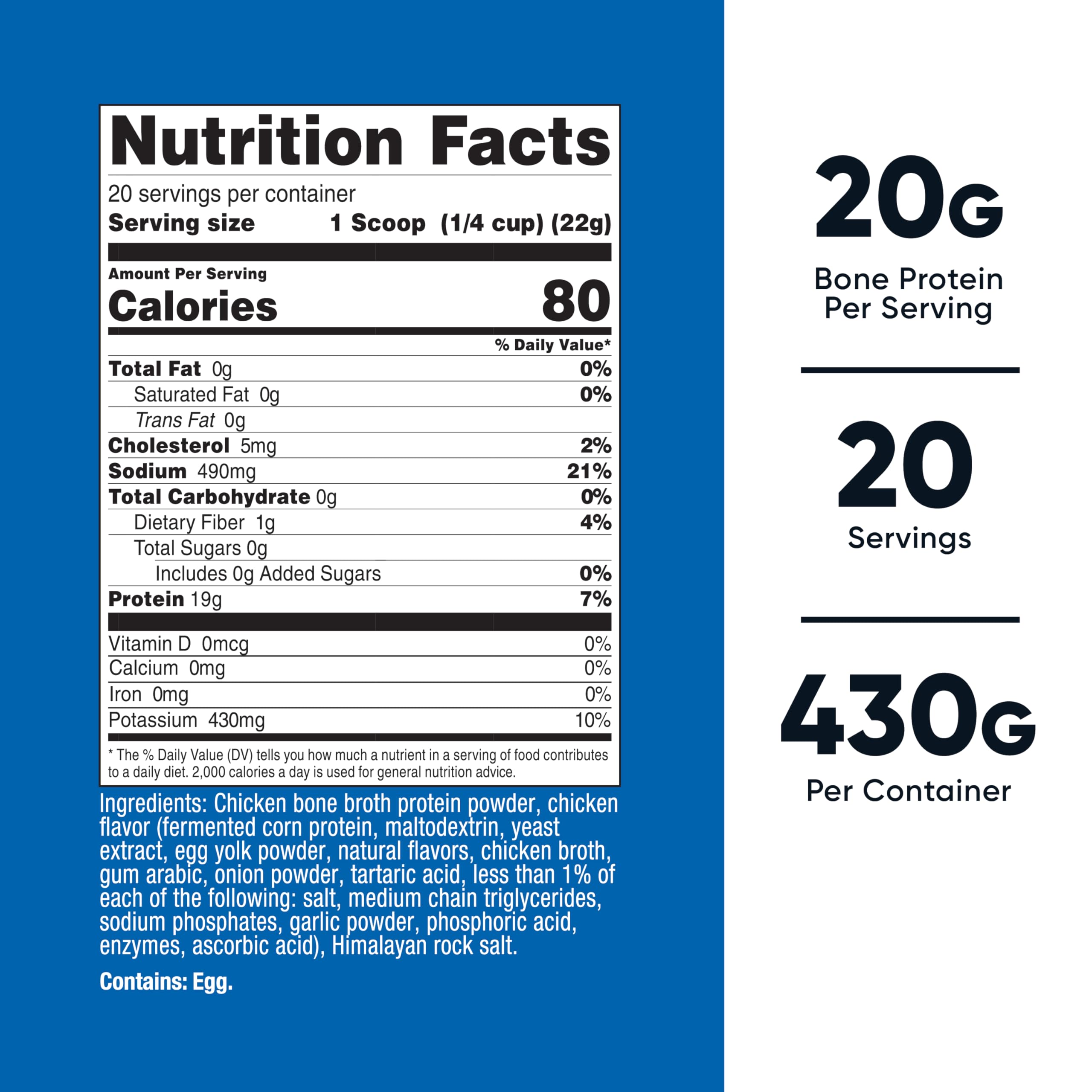 Foto 6 pulgar | Caldo De Huesos De Pollo Protein Nutricost, 20 Porciones - Venta Internacional.