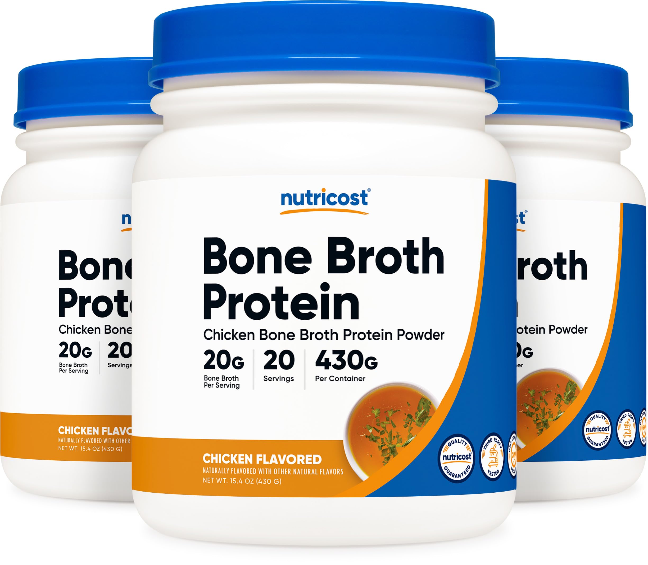 Foto 7 pulgar | Caldo De Huesos De Pollo Protein Nutricost, 20 Porciones - Venta Internacional.