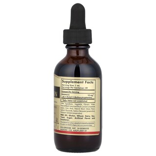 Foto 2 | Suplemento De Melatonina Líquida Solgar 10 Mg De Cereza Negra Natural - Venta Internacional.