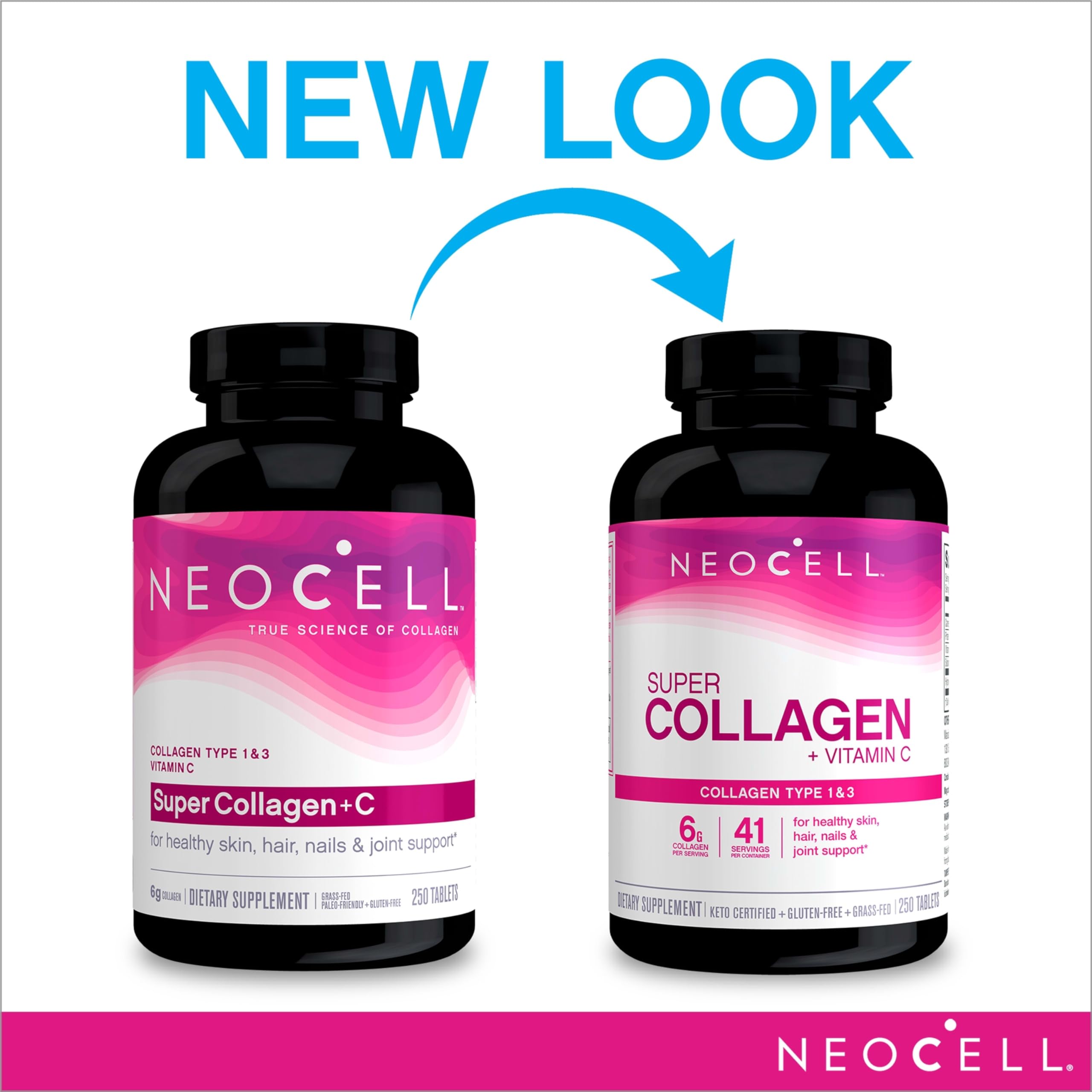 Foto 3 pulgar | Suplemento Neocell Super Collagen C Tipo I Y Iii 250 Comprimidos - Venta Internacional.