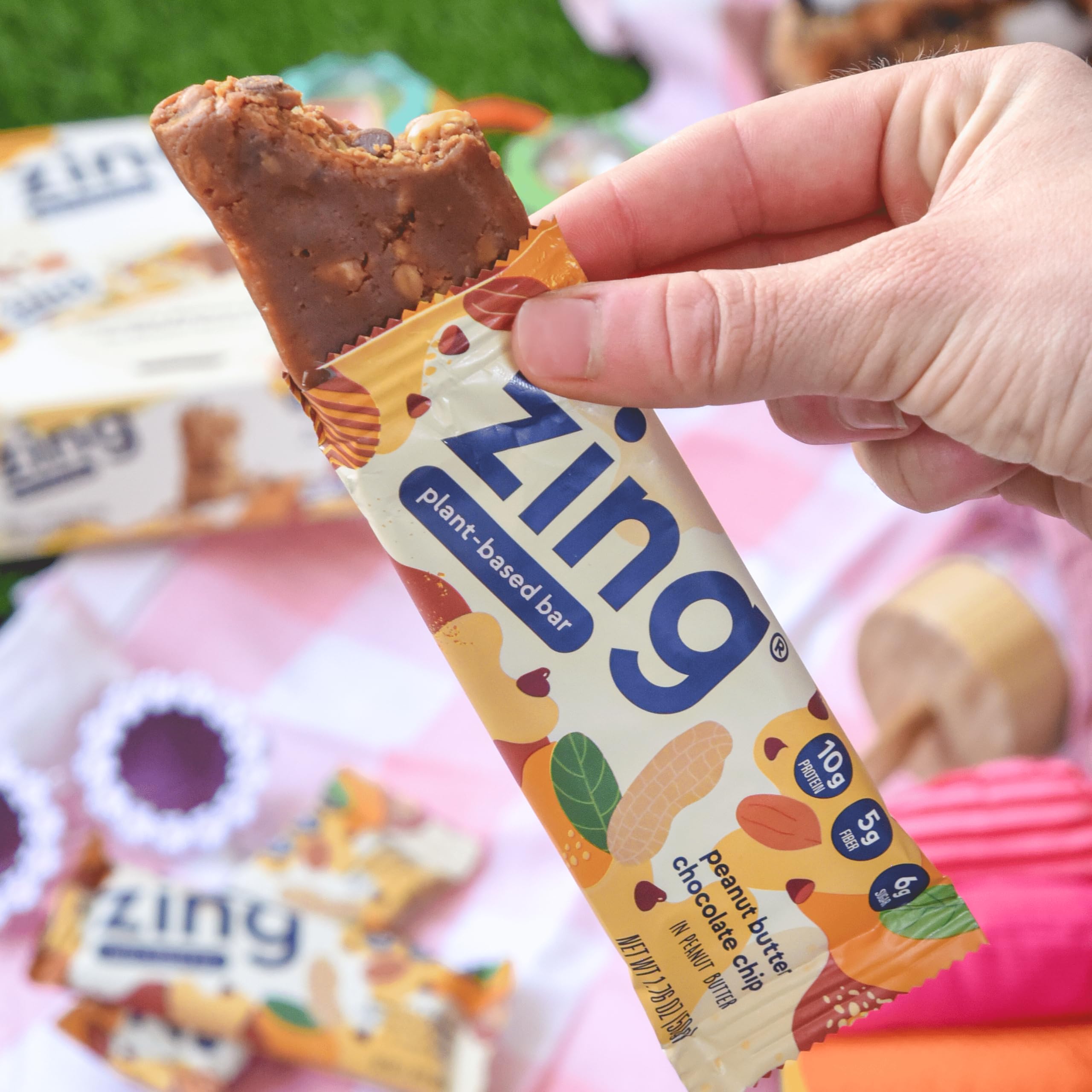 Foto 6 pulgar | Barras De Proteína Zing Con Mantequilla De Cacahuete Y Chispas De Chocolate Veganas X12 - Venta Internacional.