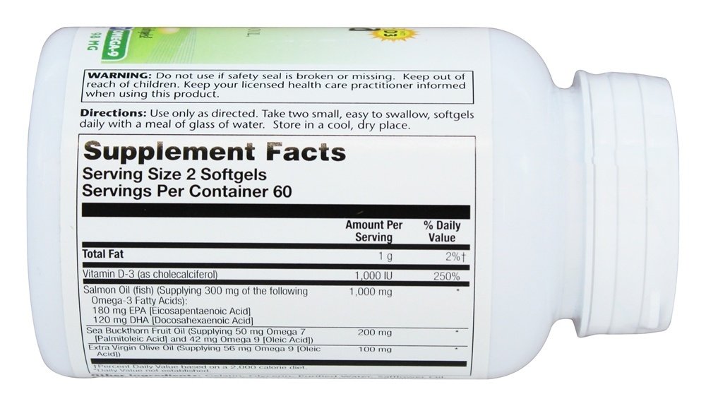 Foto 4 pulgar | Suplemento Solaray Super Omega 3-7-9 Con Vitamina D-3 120 Cápsulas Blandas - Venta Internacional.