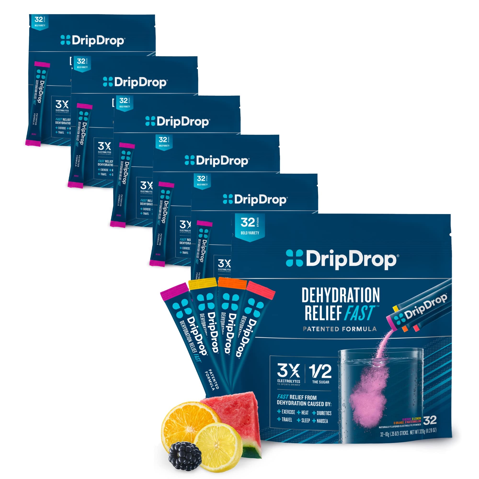 Mezcla De Bebidas Electrolíticas Dripdrop Hydration Bold 192 Barritas - Venta Internacional.