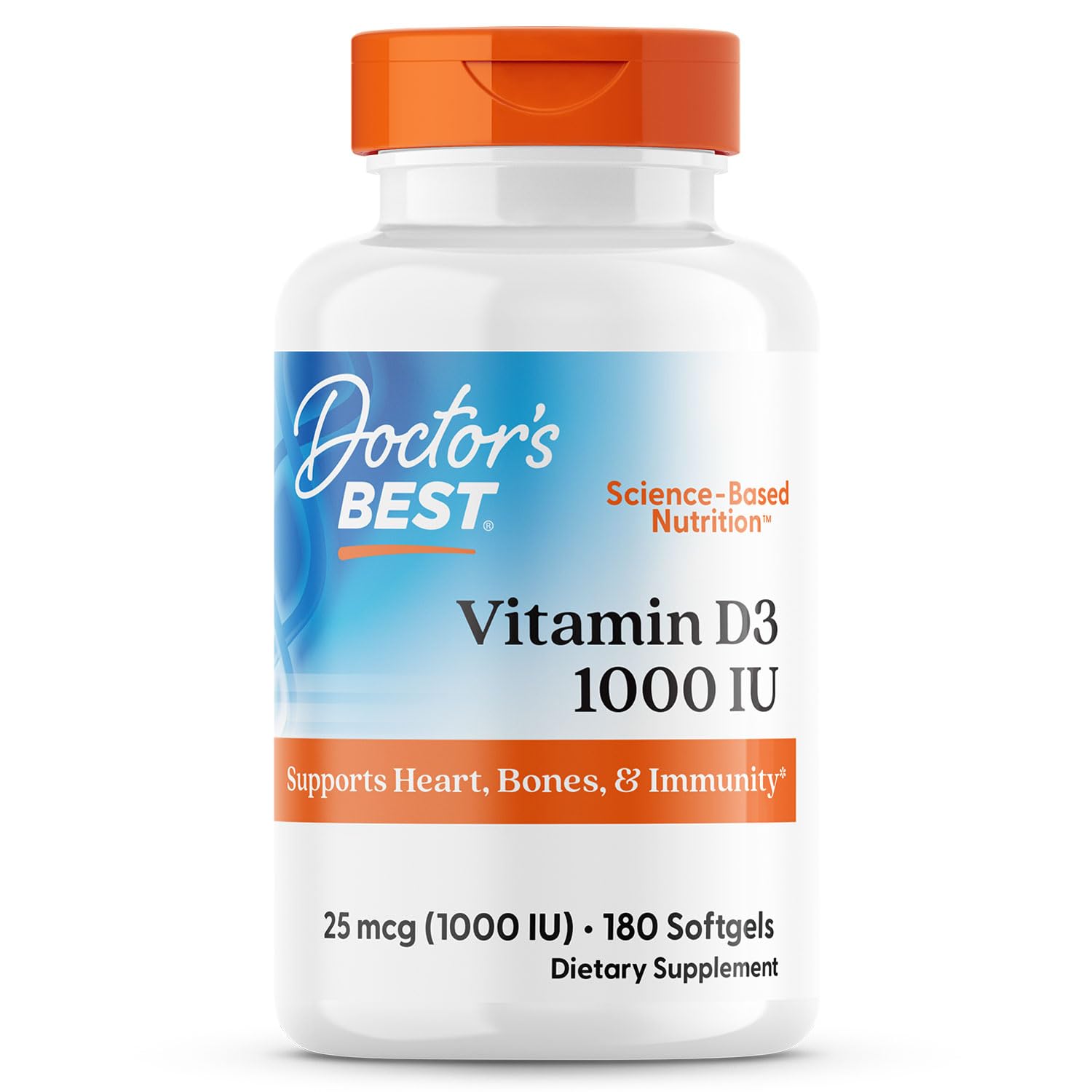 Foto 1 | Cápsula Supplement Doctor's Best con Vitamina D3 De 1000 Ui 180 Unidades - Venta Internacional