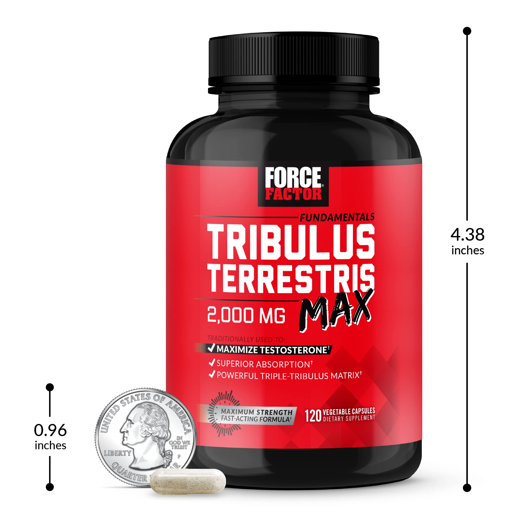 Foto 7 | Suplemento Force Factor Tribulus Terrestris Max 2000 Mg - Venta Internacional