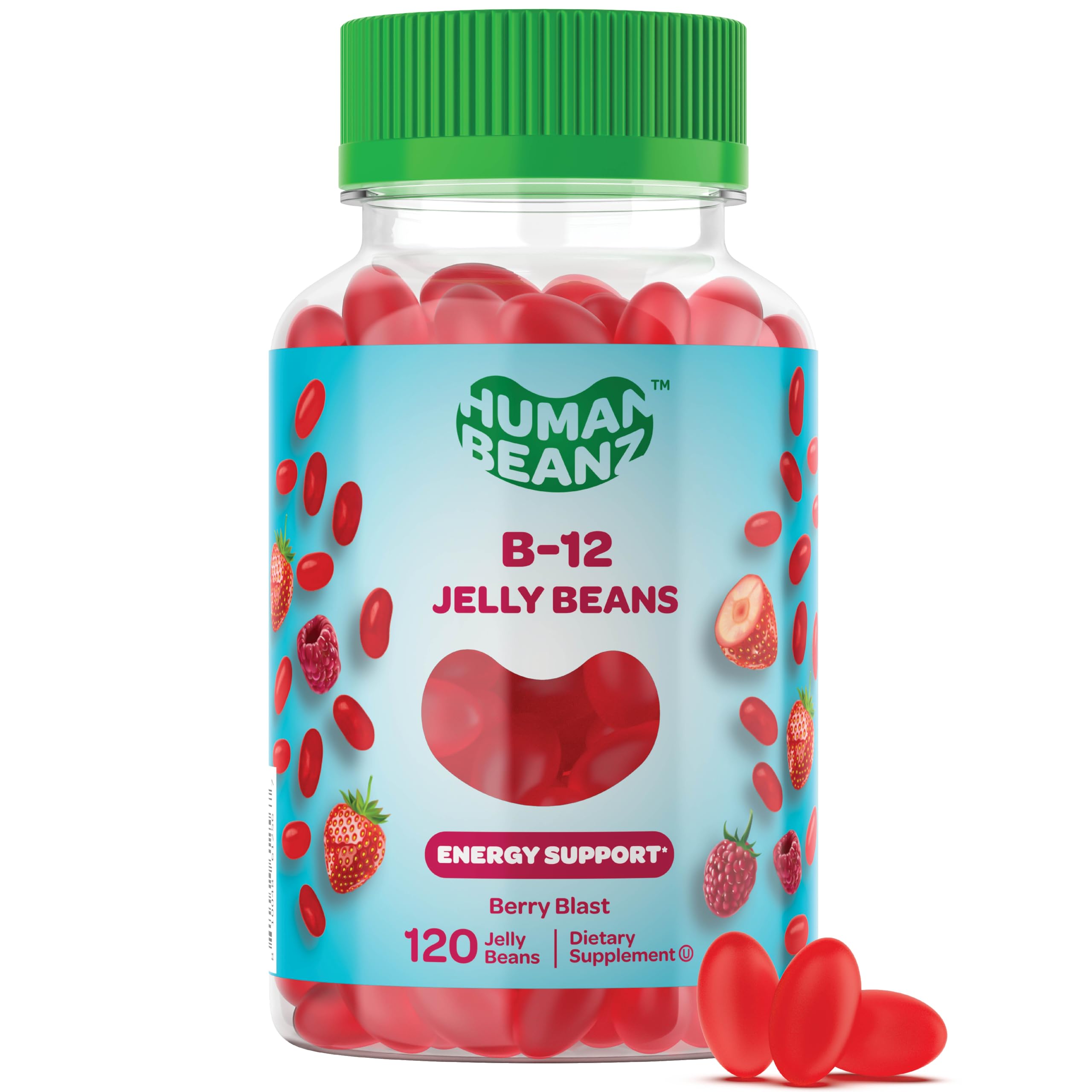 Foto 2 pulgar | Suplemento Vitamina B12 Metilada Human Beanz 120 Gomitas - Venta Internacional