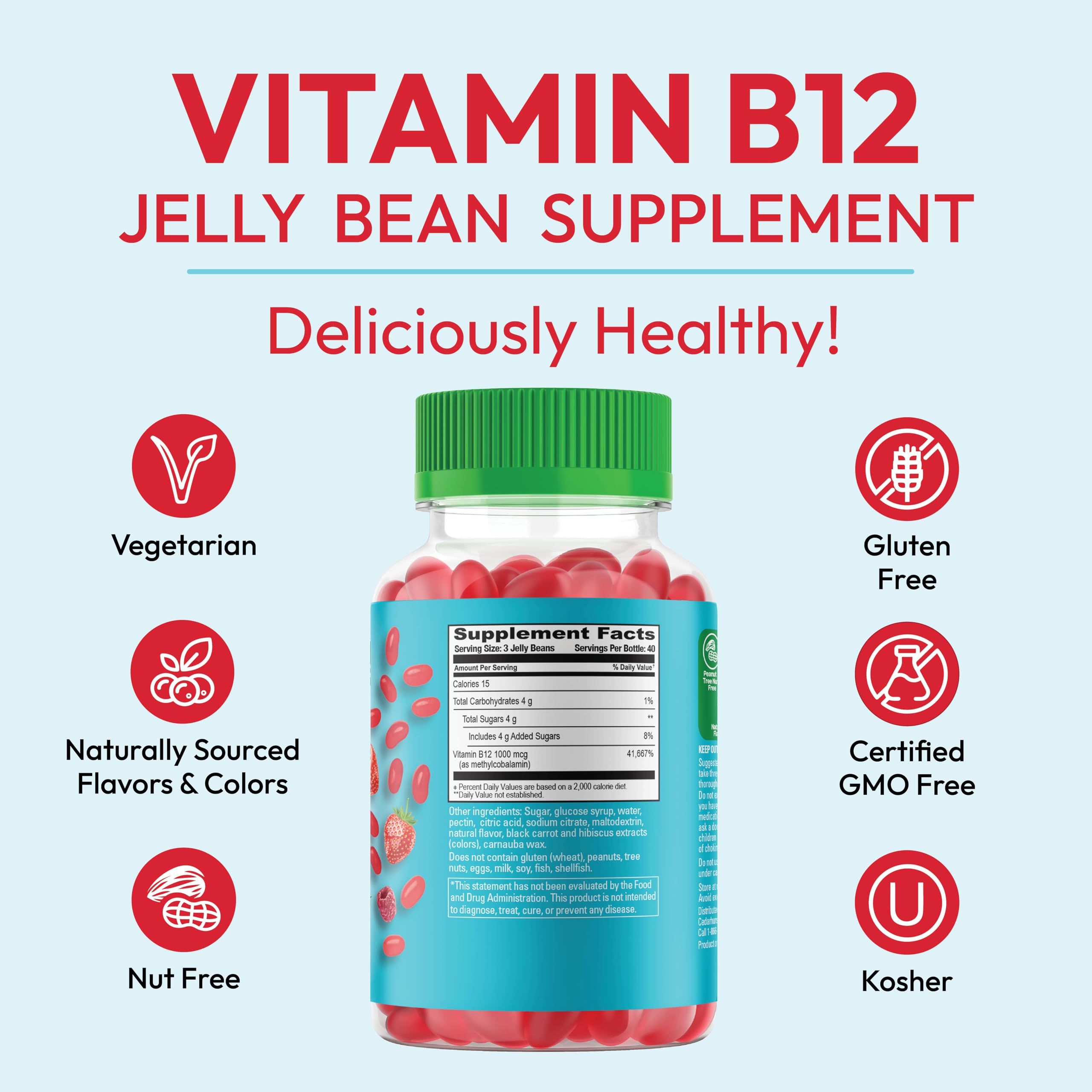 Foto 8 pulgar | Suplemento Vitamina B12 Metilada Human Beanz 120 Gomitas - Venta Internacional
